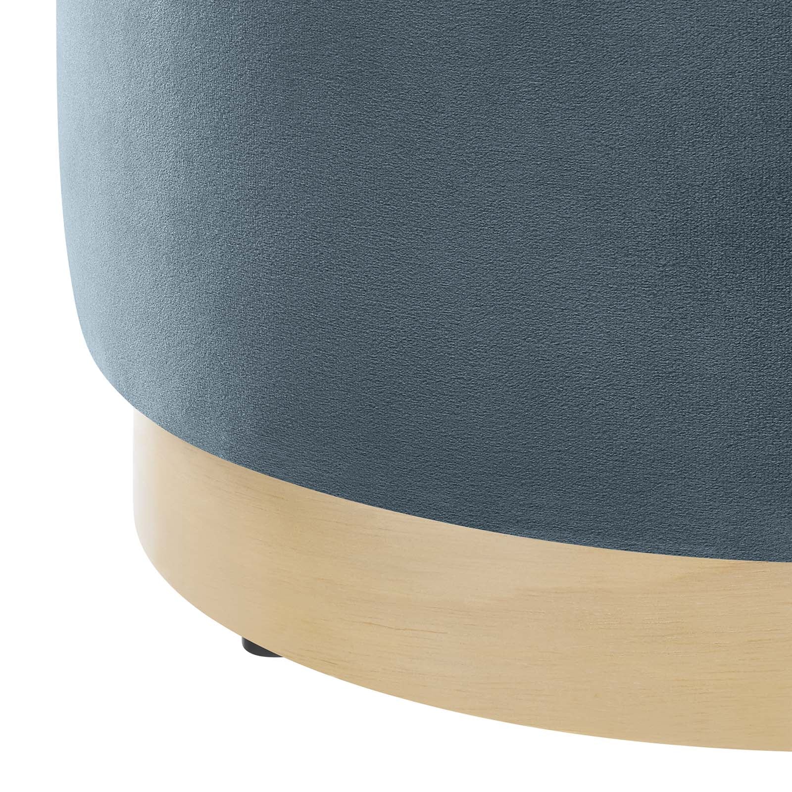 Tilden 16" Round Performance Velvet Upholstered Ottoman By Modway - EEI-6652 - Image 11