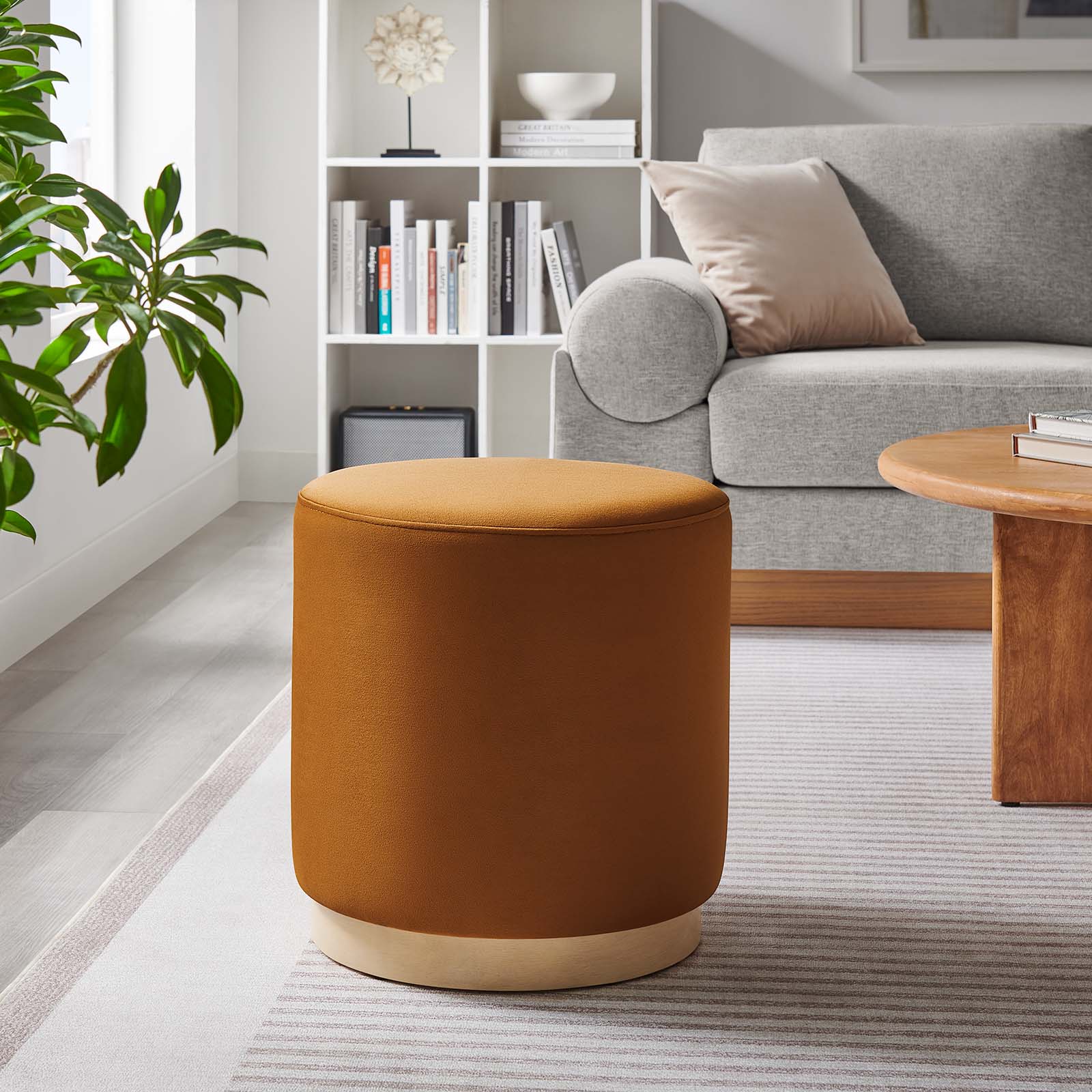 Tilden 16" Round Performance Velvet Upholstered Ottoman By Modway - EEI-6652 - Image 32