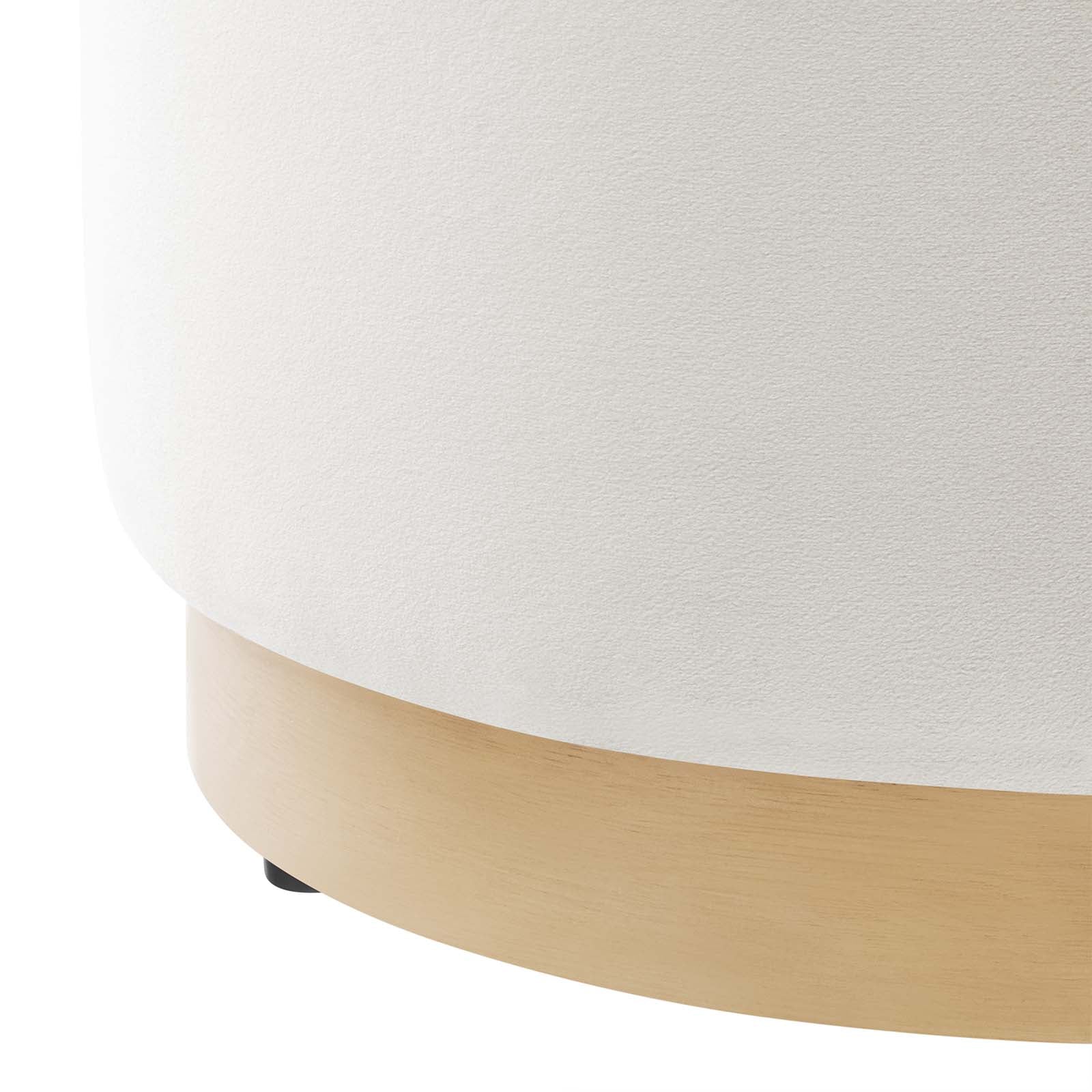 Tilden 16" Round Performance Velvet Upholstered Ottoman By Modway - EEI-6652 - Image 4