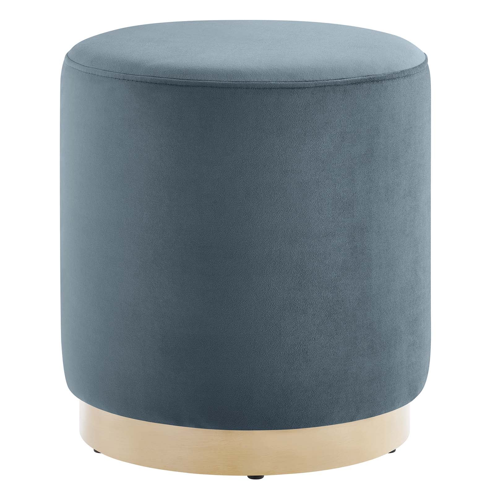 Tilden 16" Round Performance Velvet Upholstered Ottoman By Modway - EEI-6652 - Image 9