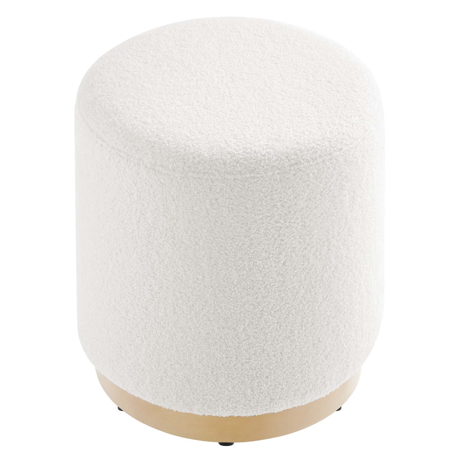 Tilden 16" Round Sherpa Upholstered Ottoman By Modway - EEI-6653 - Image 10