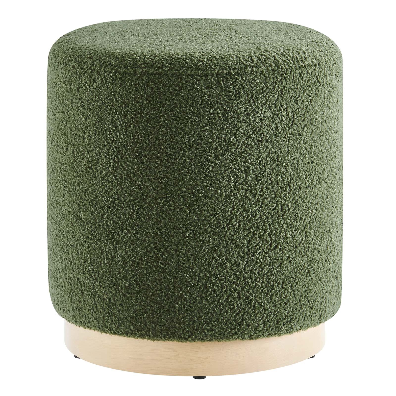 Tilden 16" Round Sherpa Upholstered Ottoman By Modway - EEI-6653 - Image 17