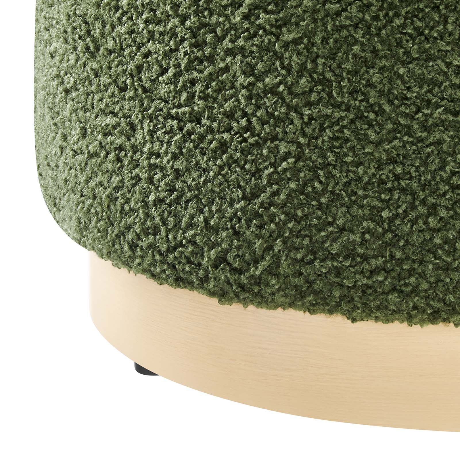 Tilden 16" Round Sherpa Upholstered Ottoman By Modway - EEI-6653 - Image 19