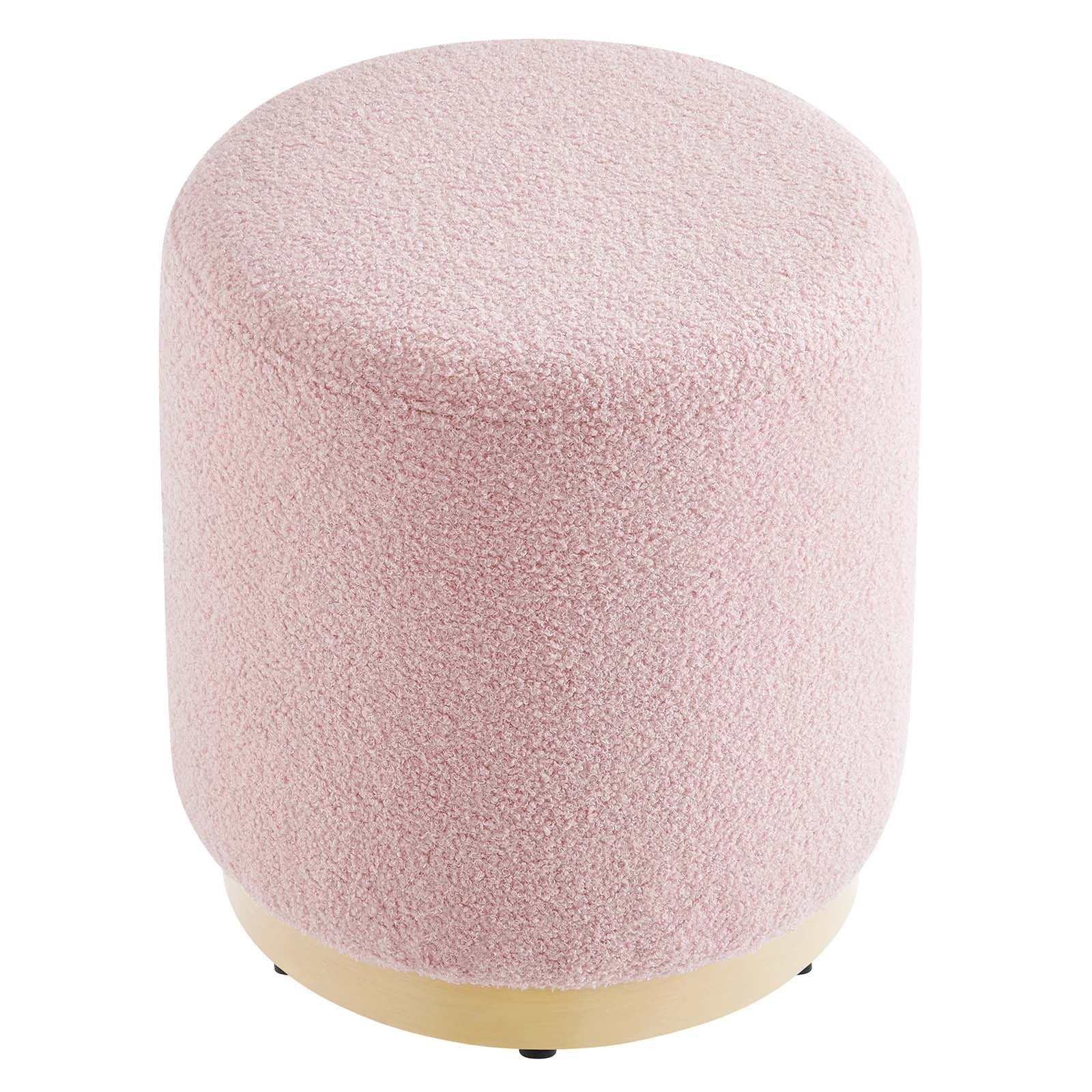 Tilden 16" Round Sherpa Upholstered Ottoman By Modway - EEI-6653 - Image 3