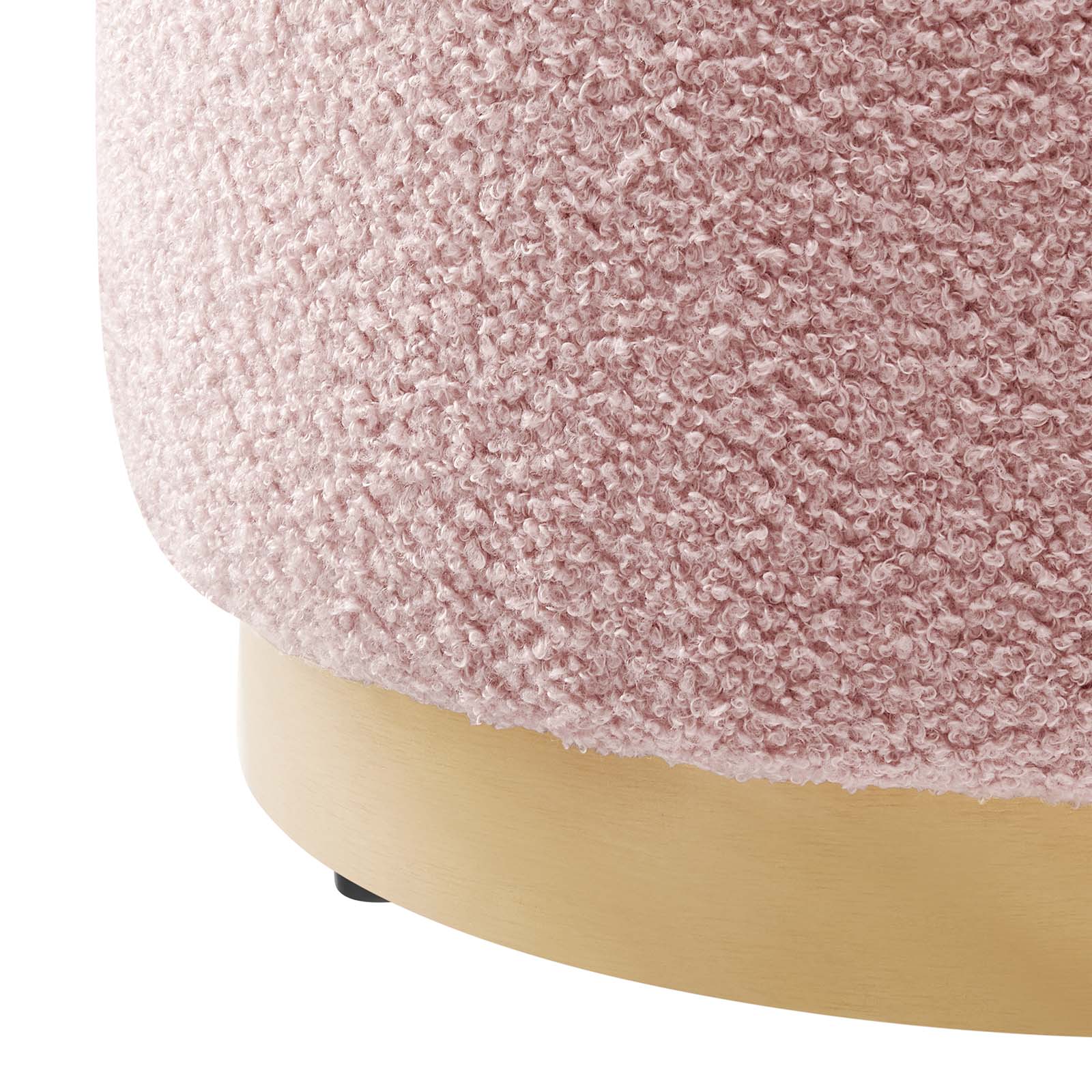 Tilden 16" Round Sherpa Upholstered Ottoman By Modway - EEI-6653 - Image 4