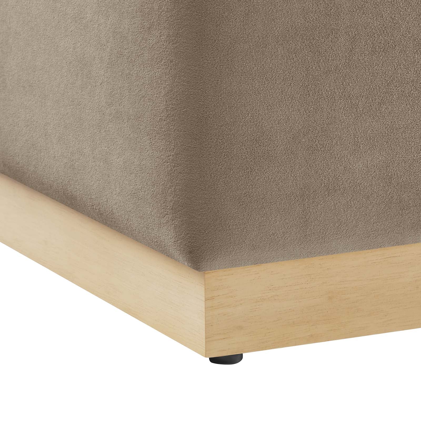 Tilden 17" Square Performance Velvet Upholstered Ottoman By Modway - EEI-6640 - Image 36