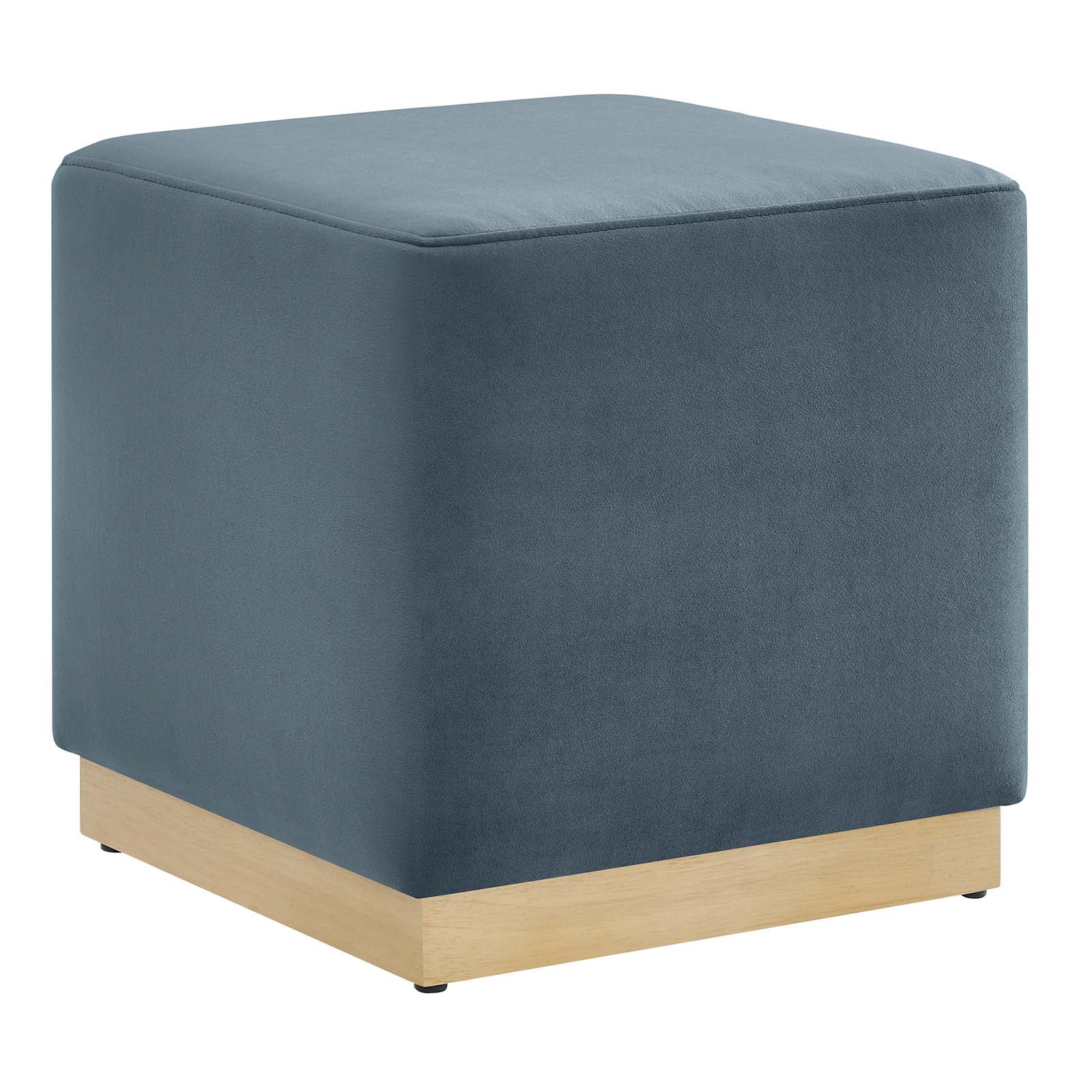 Tilden 17" Square Performance Velvet Upholstered Ottoman By Modway - EEI-6640 - Image 9