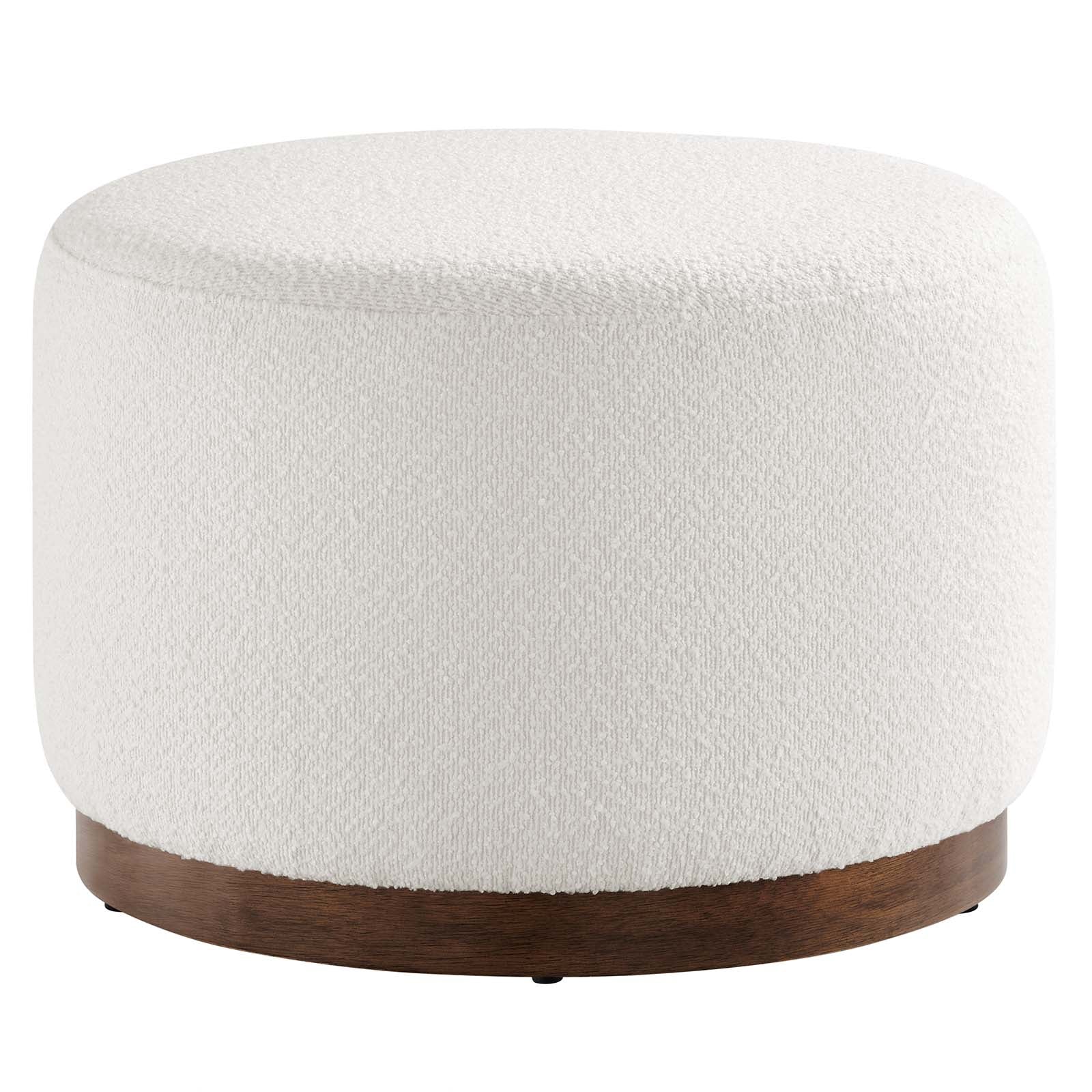 Tilden Large 23" Round Boucle Upholstered Upholstered Ottoman By Modway - EEI-6683 - Image 2