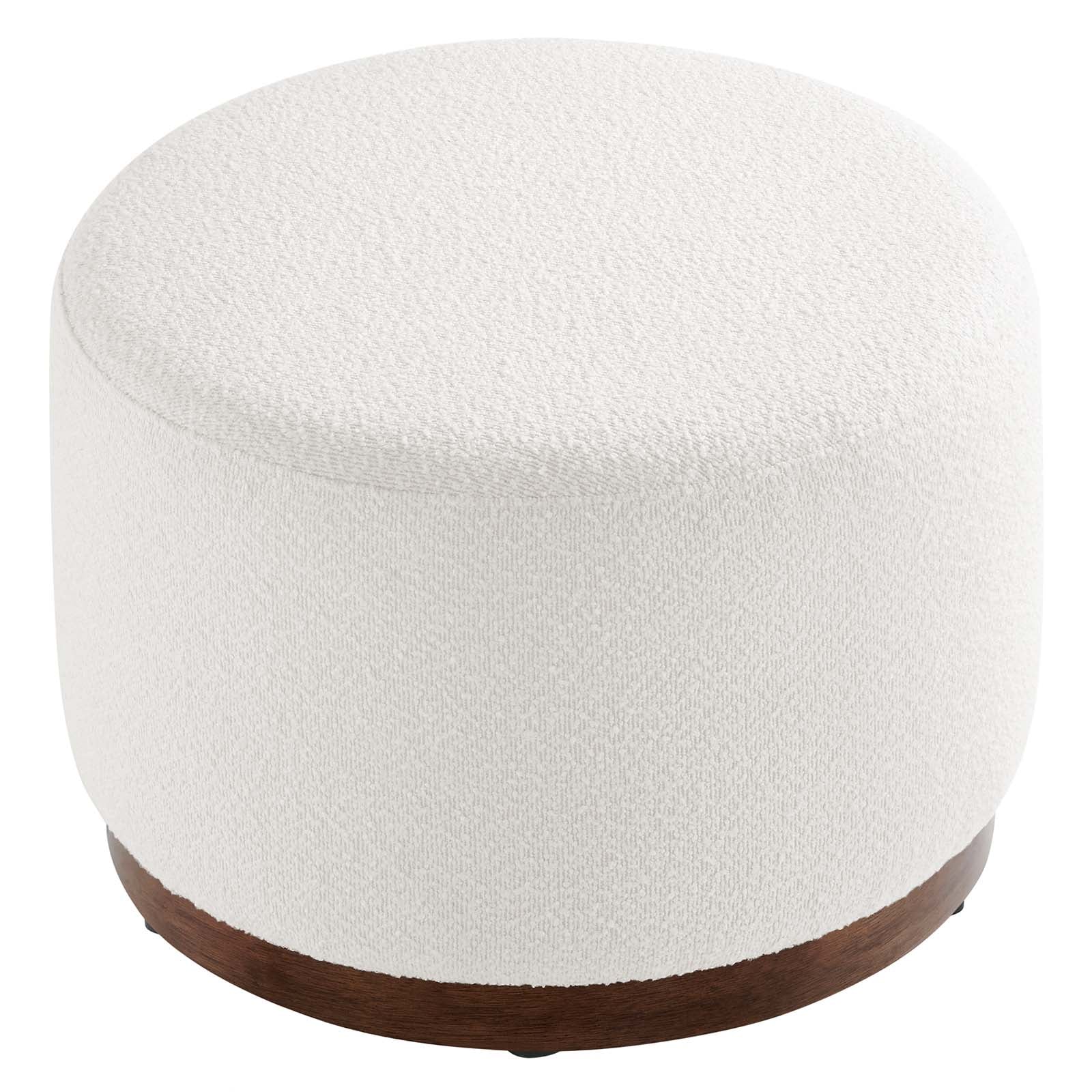 Tilden Large 23" Round Boucle Upholstered Upholstered Ottoman By Modway - EEI-6683 - Image 3