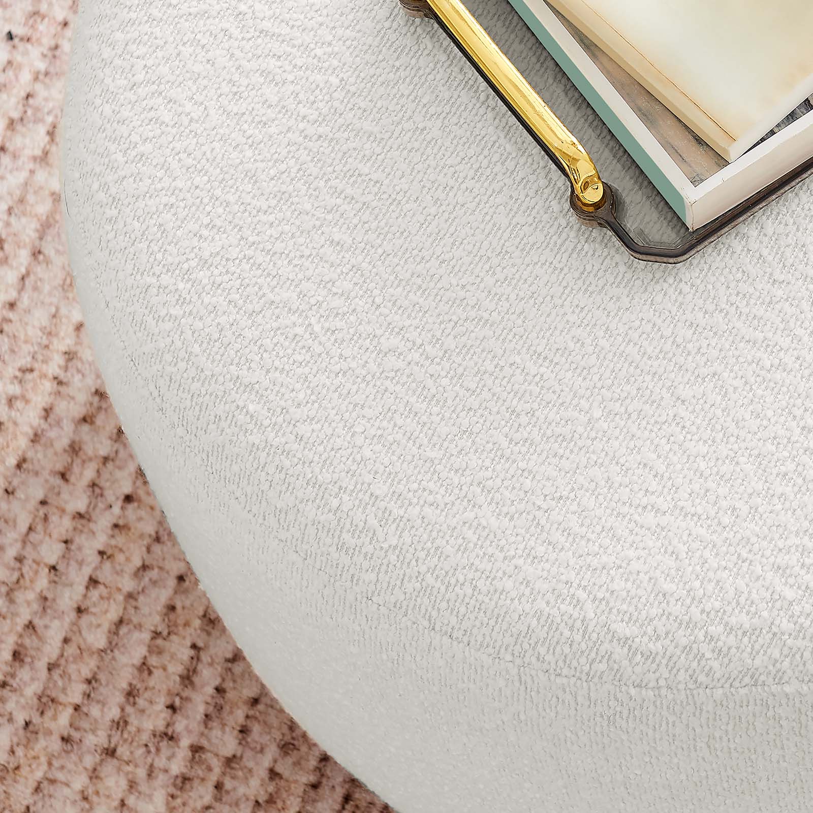 Tilden Large 23" Round Boucle Upholstered Upholstered Ottoman By Modway - EEI-6683 - Image 5