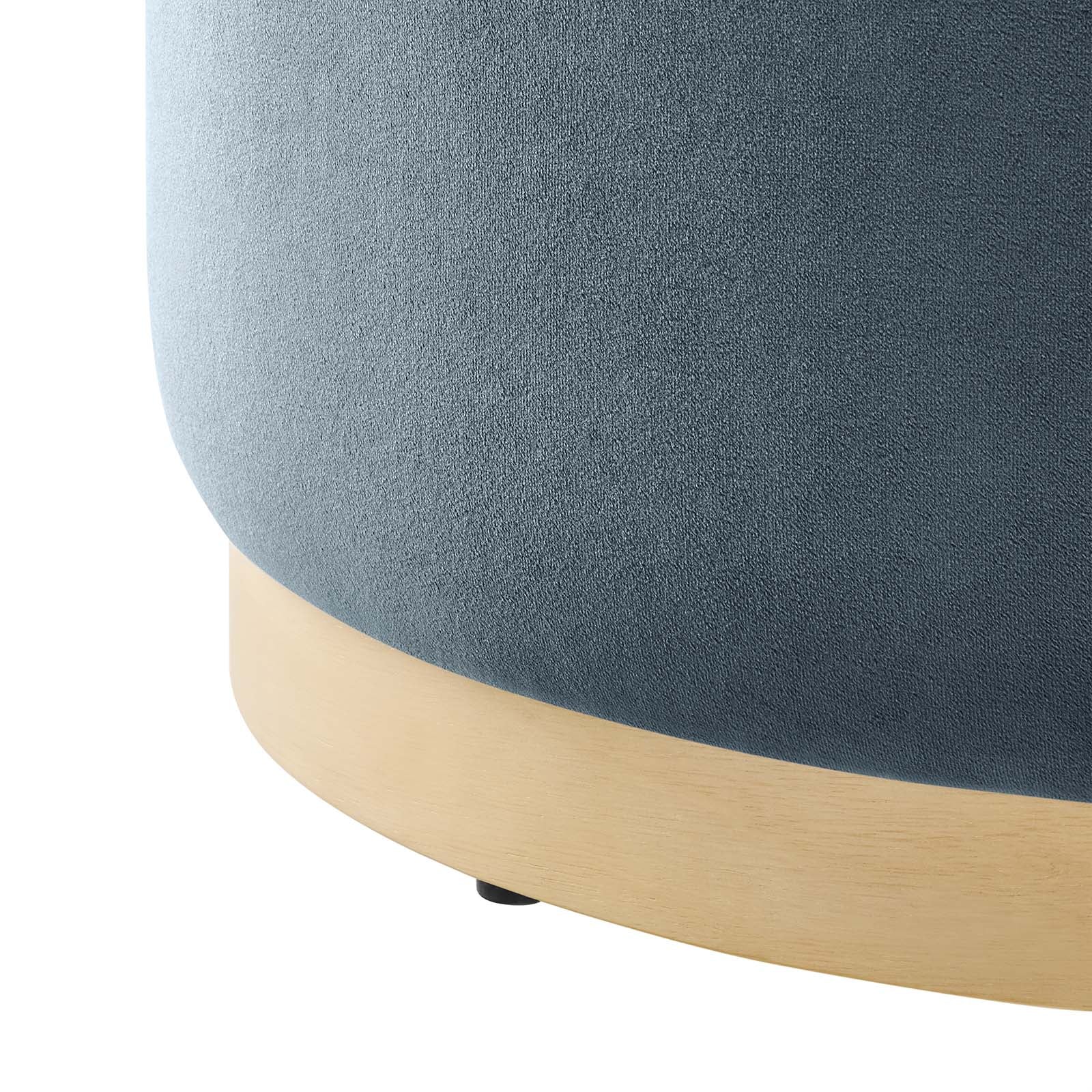 Tilden Large 23" Round Performance Velvet Upholstered Ottoman By Modway - EEI-6646 - Image 11