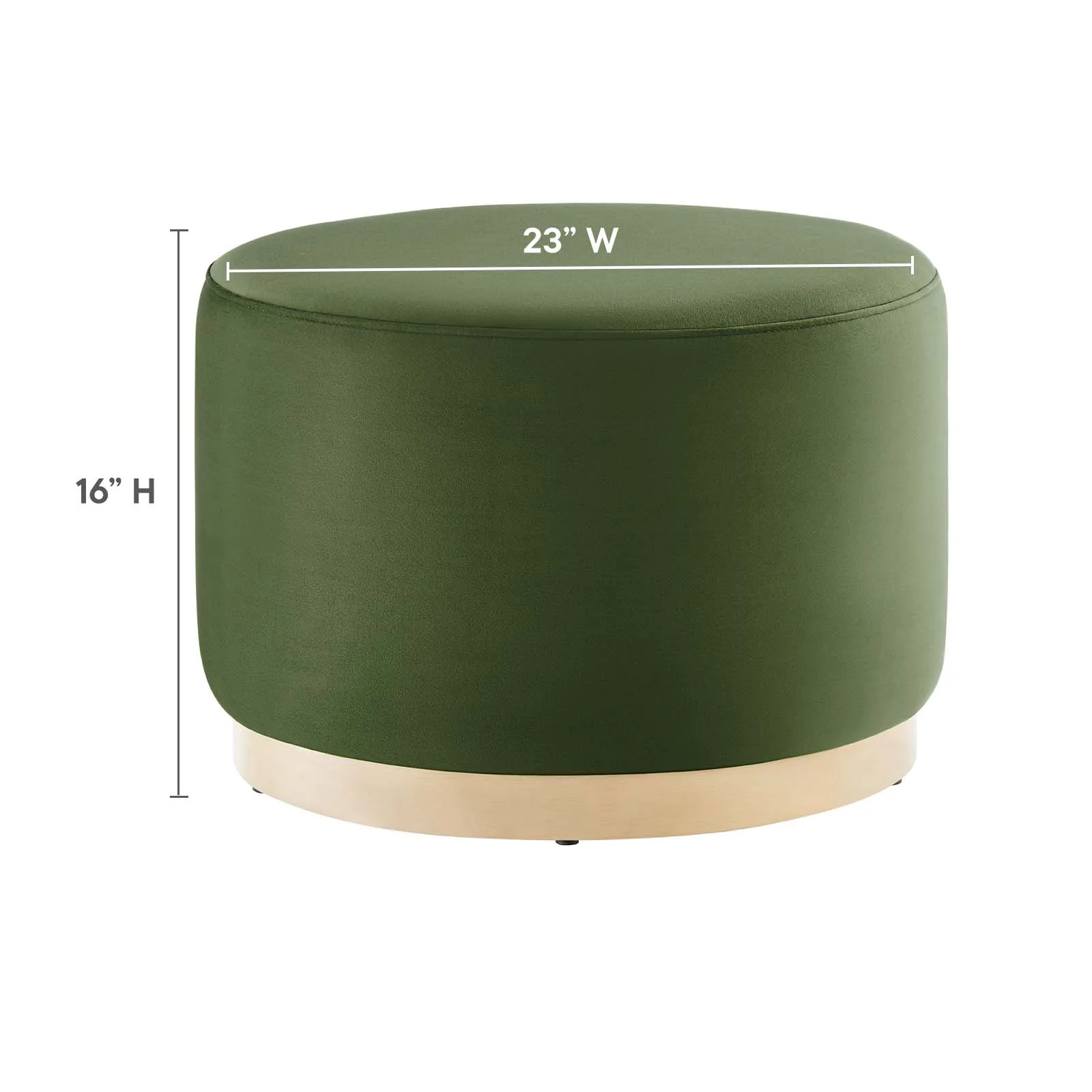 Tilden Large 23" Round Performance Velvet Upholstered Ottoman By Modway - EEI-6646 - Image 22