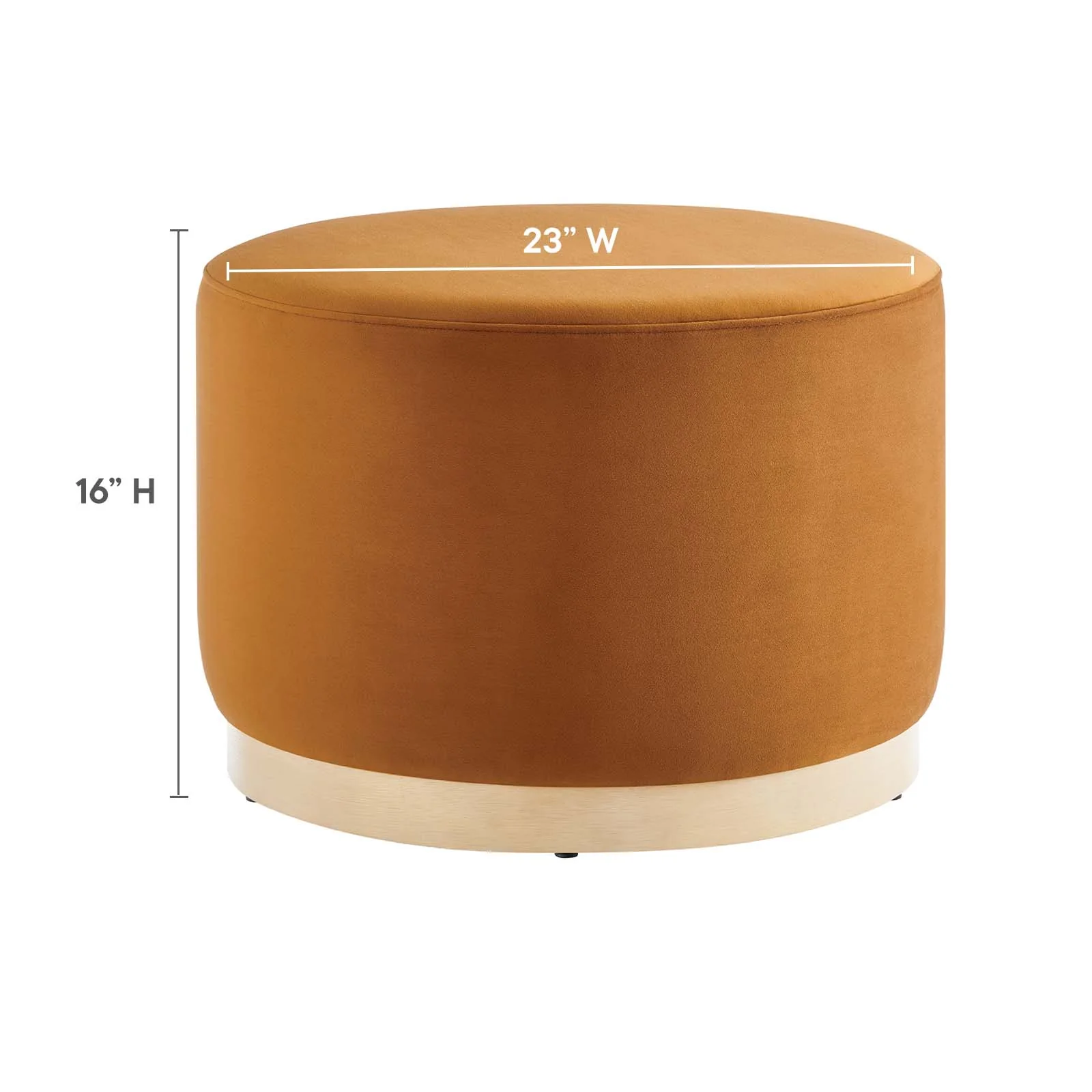 Tilden Large 23" Round Performance Velvet Upholstered Ottoman By Modway - EEI-6646 - Image 30