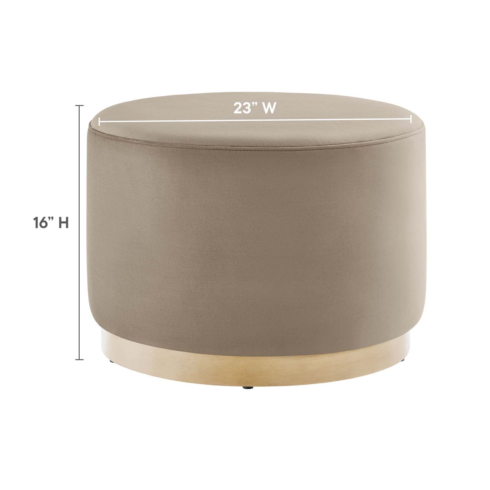 Tilden Large 23" Round Performance Velvet Upholstered Ottoman By Modway - EEI-6646 - Image 38