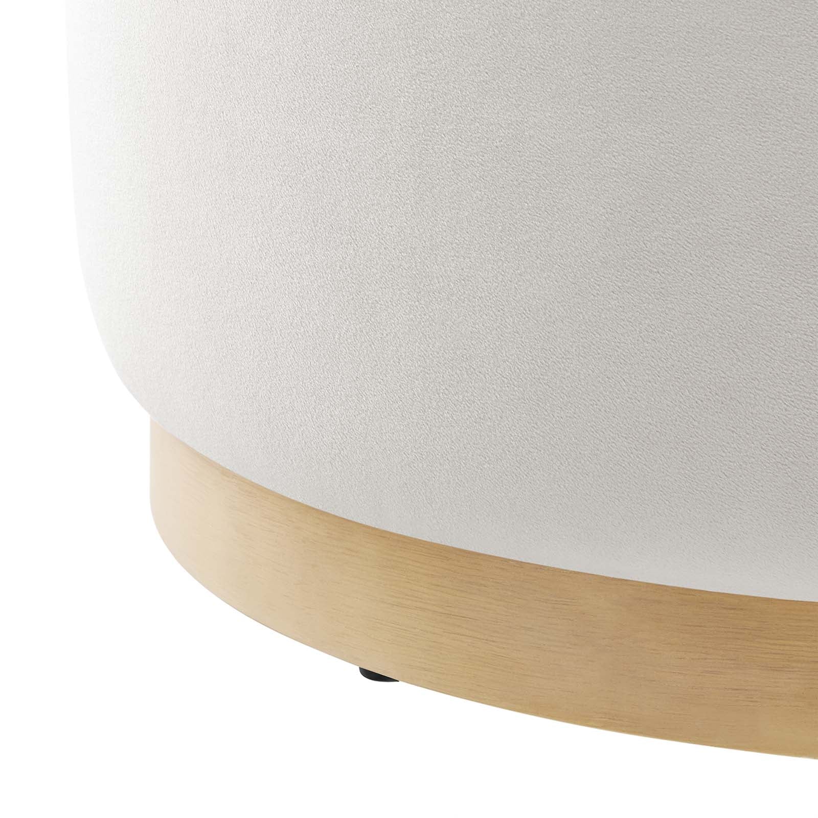Tilden Large 23" Round Performance Velvet Upholstered Ottoman By Modway - EEI-6646 - Image 4
