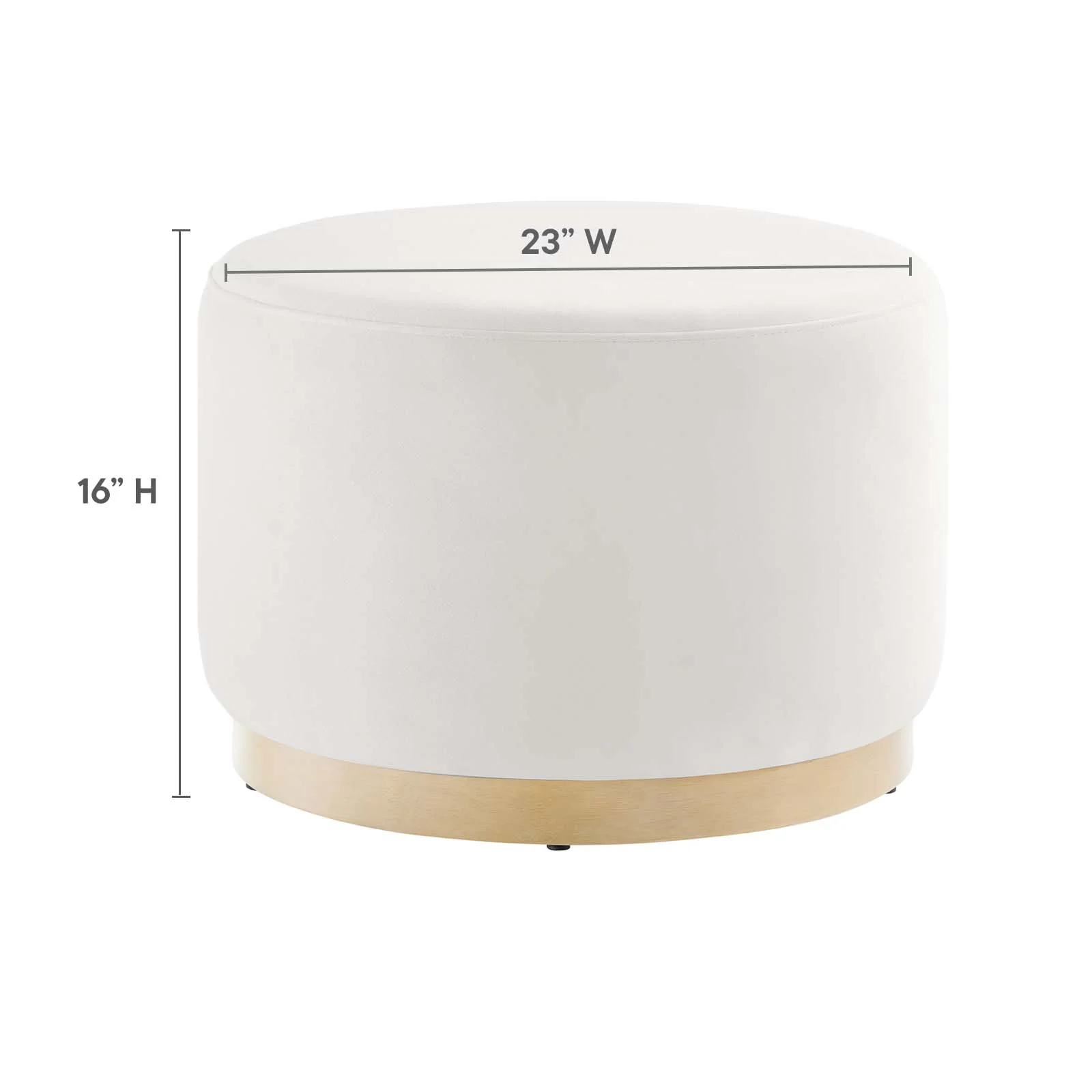 Tilden Large 23" Round Performance Velvet Upholstered Ottoman By Modway - EEI-6646 - Image 7