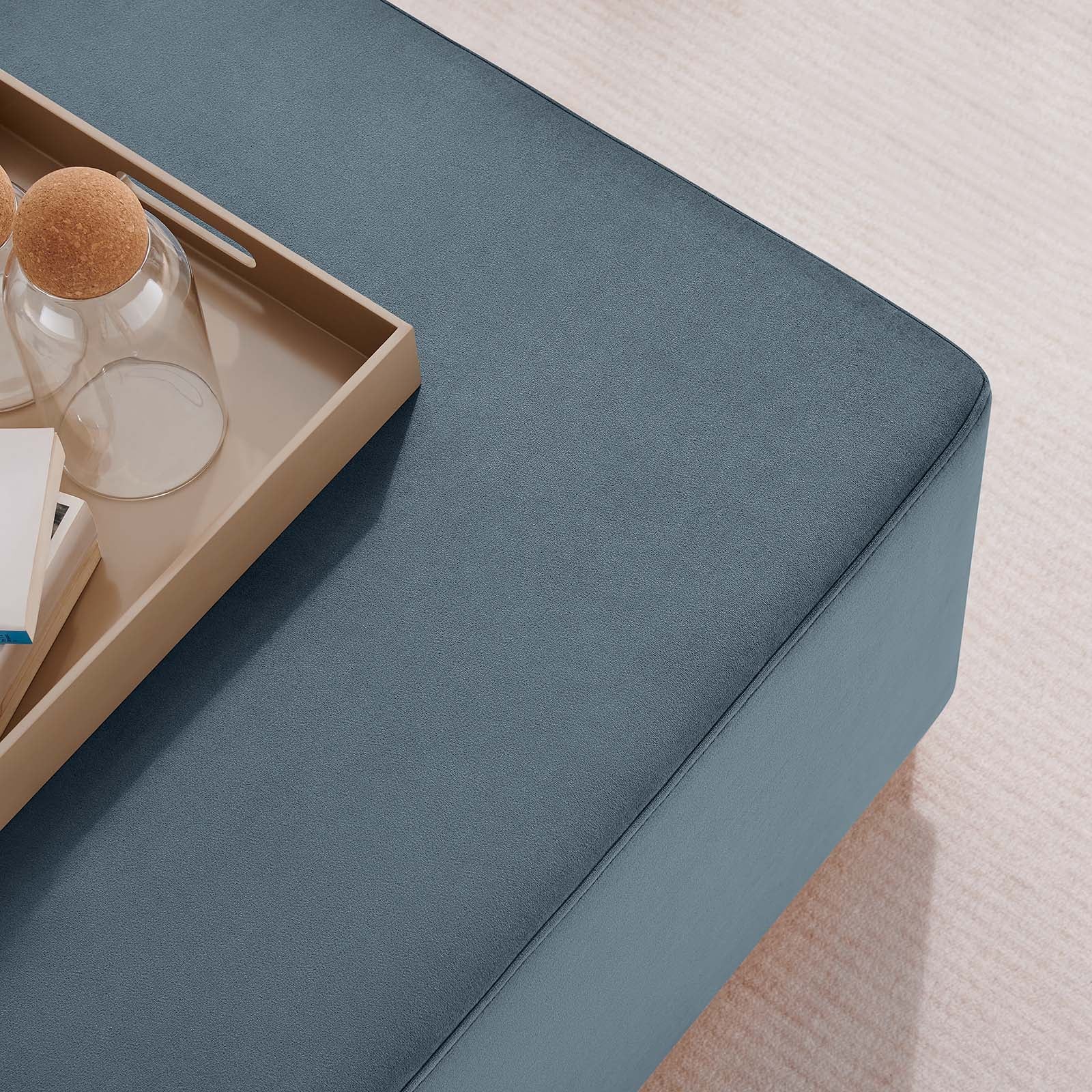 Tilden Large 28" Square Performance Velvet Upholstered Ottoman By Modway - EEI-6643 - Image 13