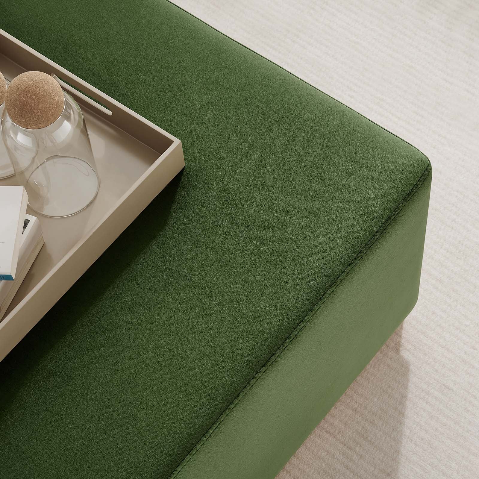 Tilden Large 28" Square Performance Velvet Upholstered Ottoman By Modway - EEI-6643 - Image 21