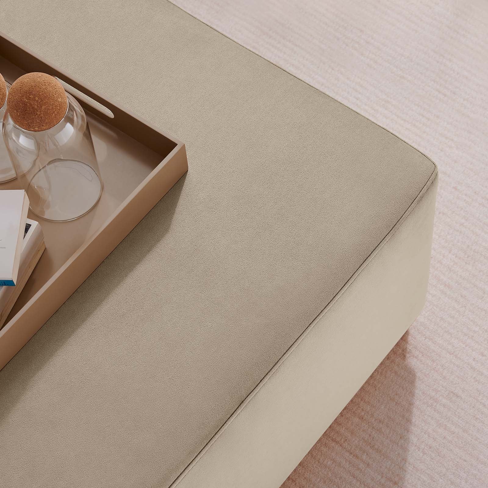 Tilden Large 28" Square Performance Velvet Upholstered Ottoman By Modway - EEI-6643 - Image 37