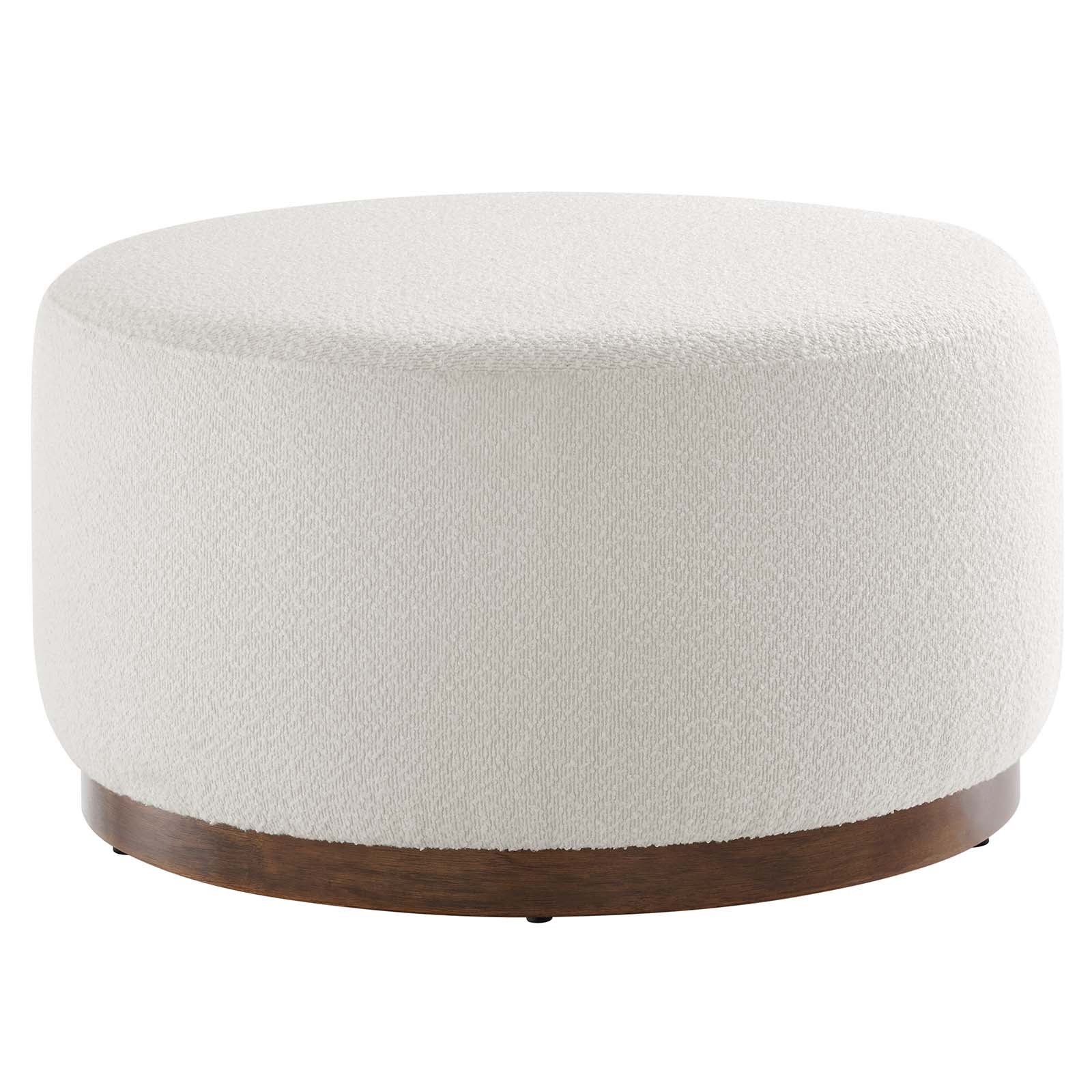 Tilden Large 29" Round Boucle Upholstered Ottoman By Modway - EEI-6681 - Image 2