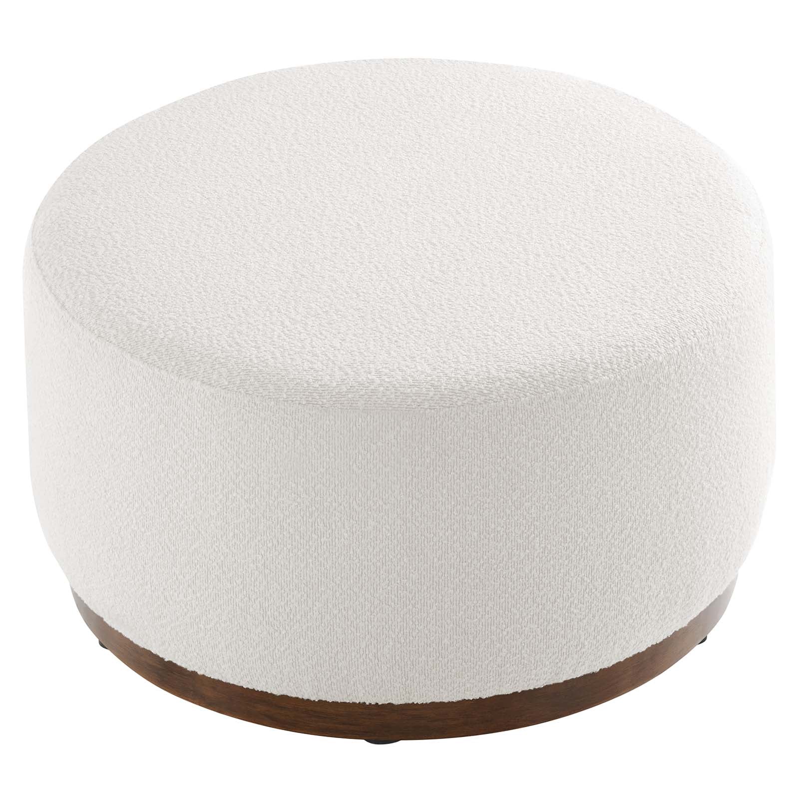 Tilden Large 29" Round Boucle Upholstered Ottoman By Modway - EEI-6681 - Image 3