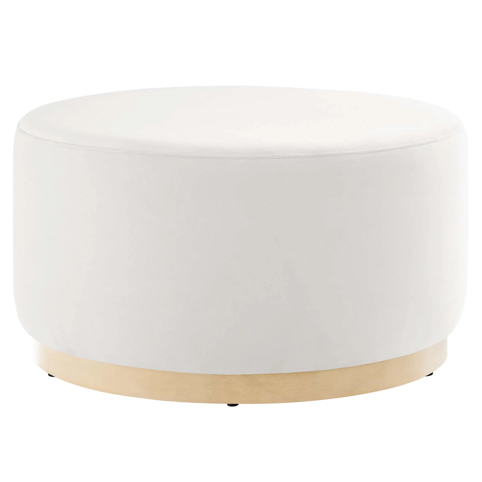 Tilden Large 29" Round Performance Velvet Upholstered Ottoman By Modway - EEI-6648 - Image 2