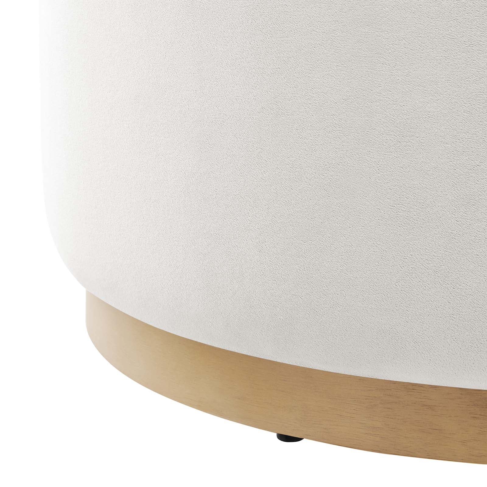 Tilden Large 29" Round Performance Velvet Upholstered Ottoman By Modway - EEI-6648 - Image 4