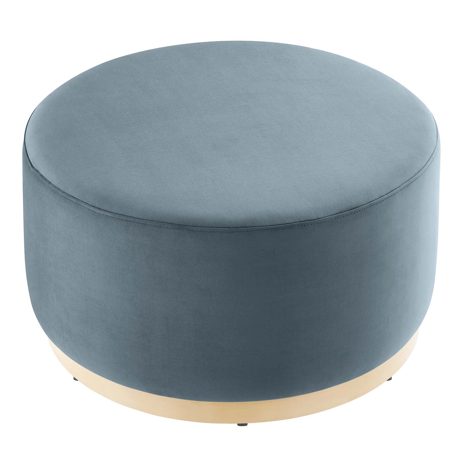 Tilden Large 29" Round Performance Velvet Upholstered Ottoman By Modway - EEI-6648 - Image 9