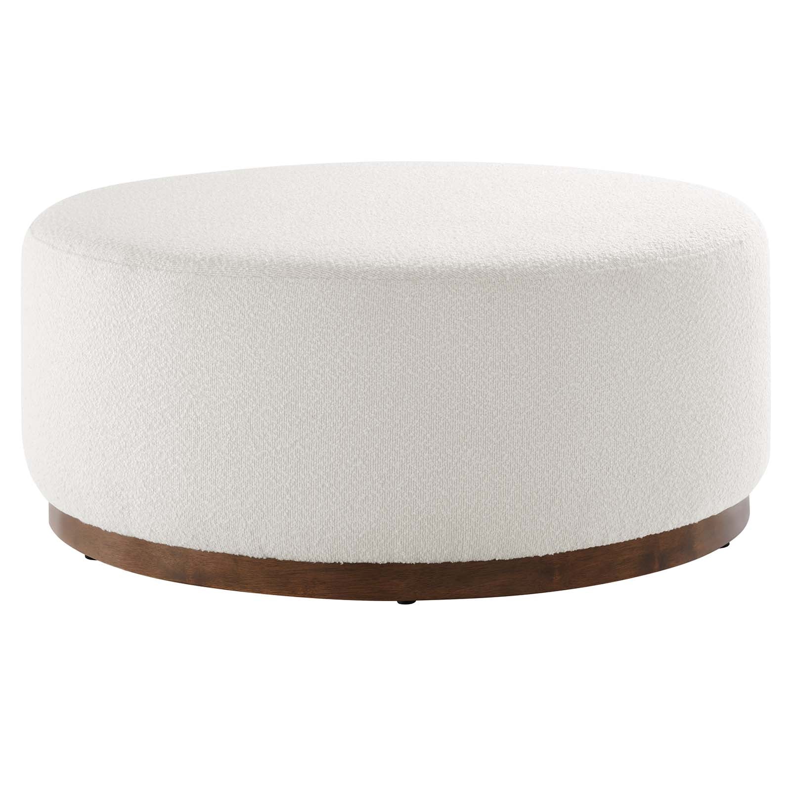 Tilden Large 38" Round Boucle Upholstered Upholstered Ottoman By Modway - EEI-6682 - Image 2