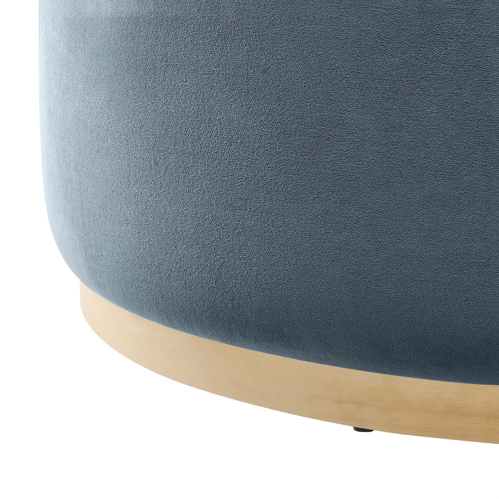 Tilden Large 38" Round Performance Velvet Upholstered Ottoman By Modway - EEI-6650 - Image 10