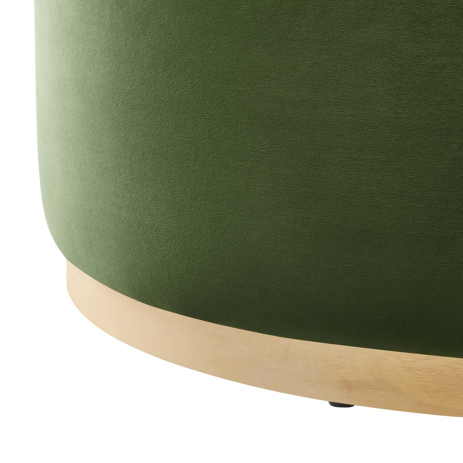 Tilden Large 38" Round Performance Velvet Upholstered Ottoman By Modway - EEI-6650 - Image 17