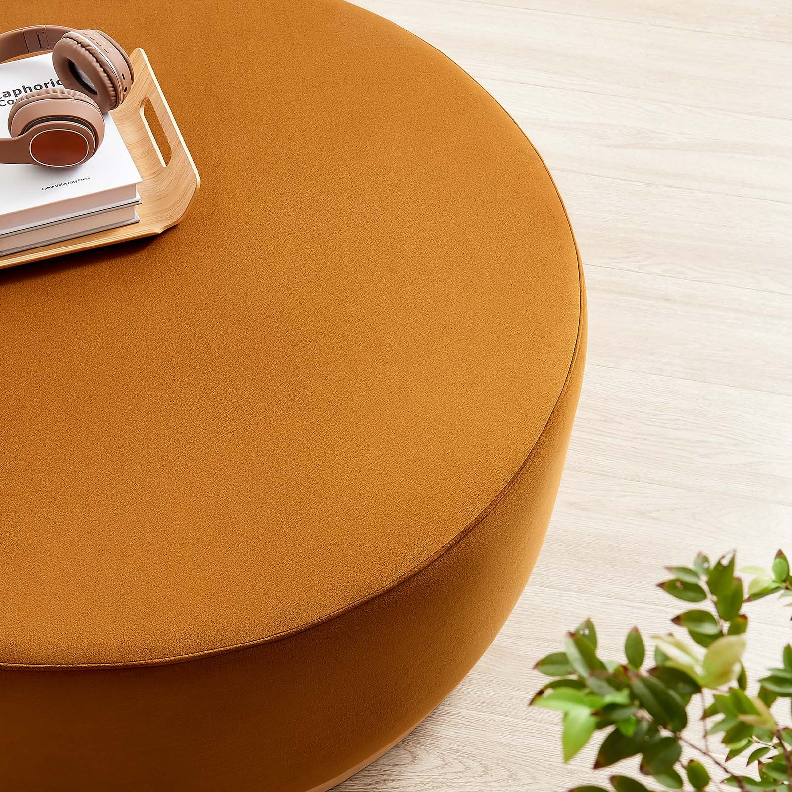 Tilden Large 38" Round Performance Velvet Upholstered Ottoman By Modway - EEI-6650 - Image 27