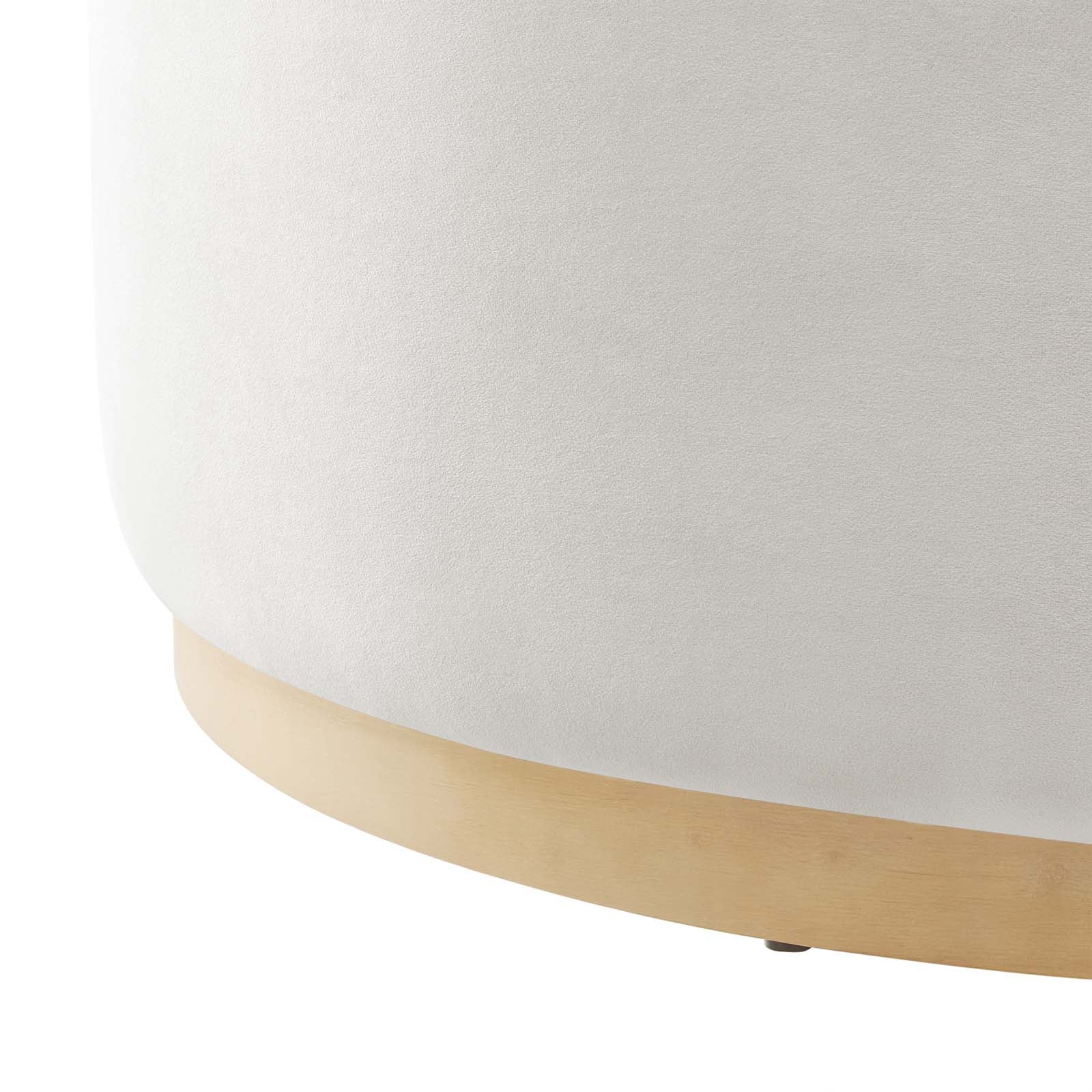 Tilden Large 38" Round Performance Velvet Upholstered Ottoman By Modway - EEI-6650 - Image 4