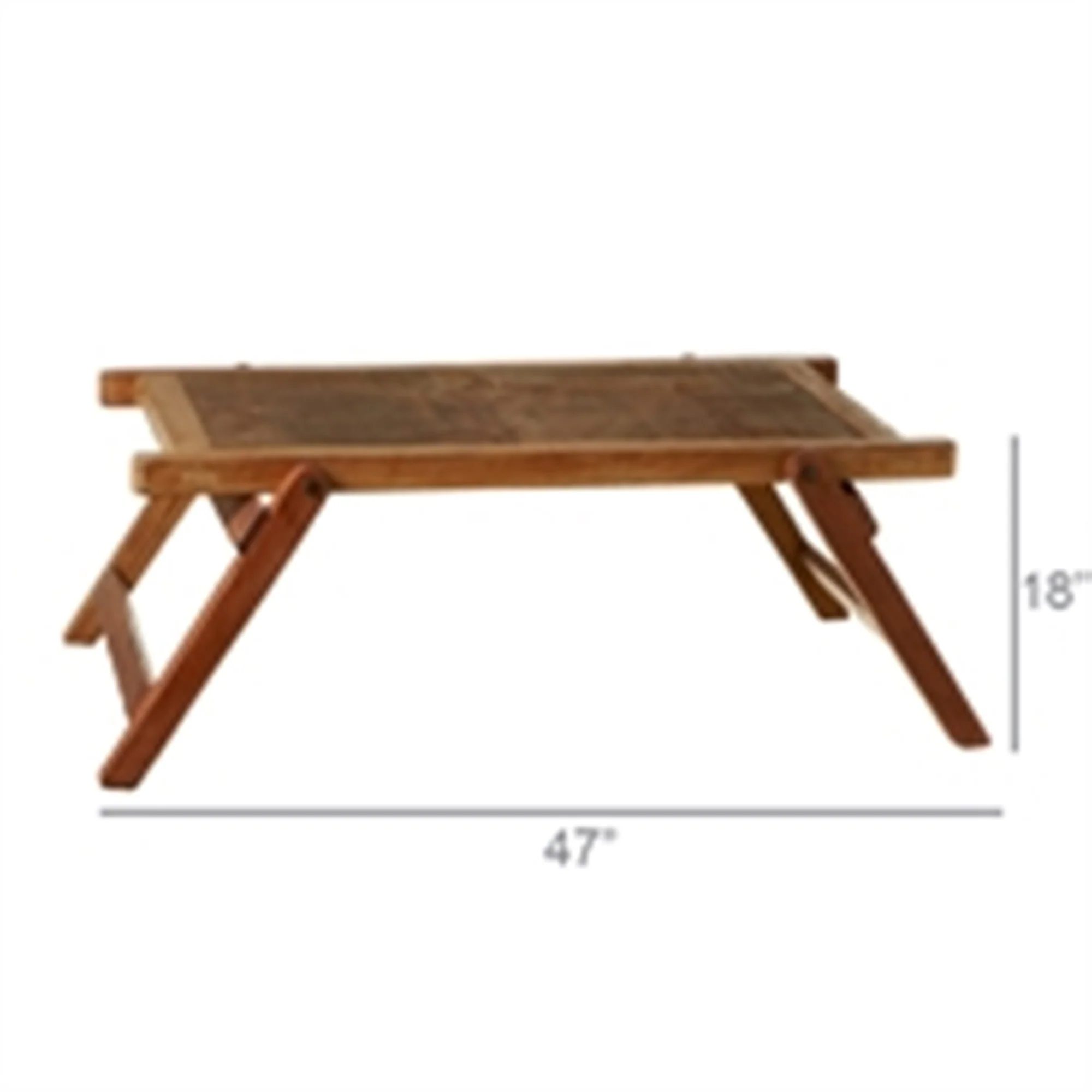 Tioga Folding Coffee Table, Rectangle By HomArt - Image 2