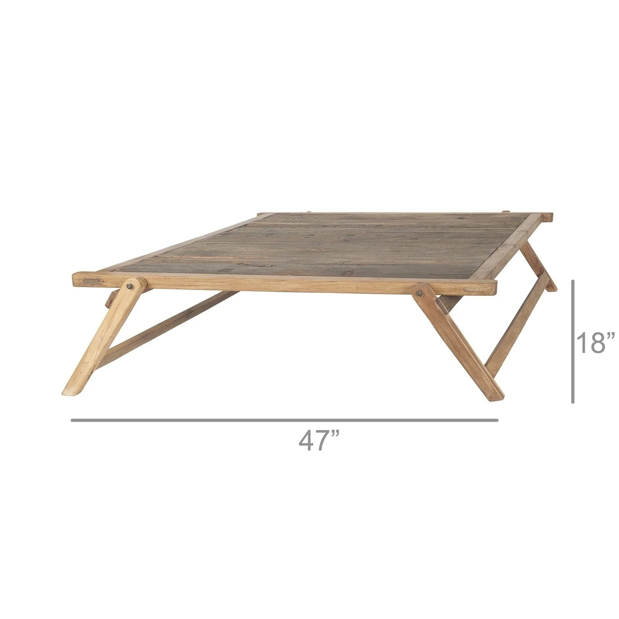 Tioga Folding Coffee Table, Square By HomArt - Image 2