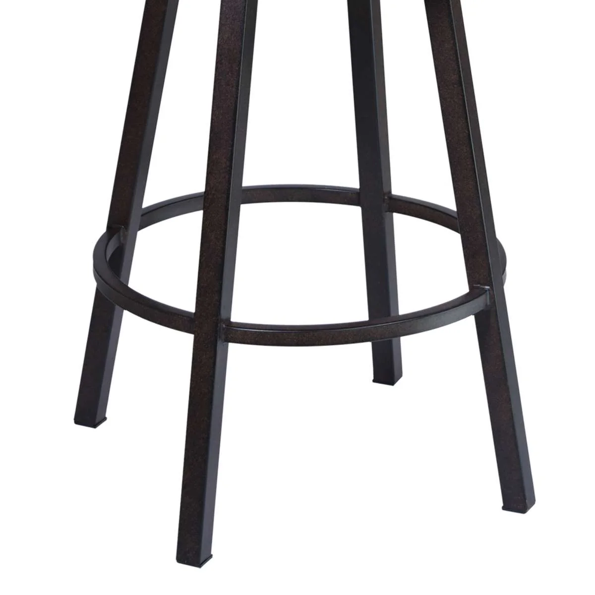 Titana 26" Barstool in Auburn Bay finish with Brown Pu upholstery By Armen Living - Image 3