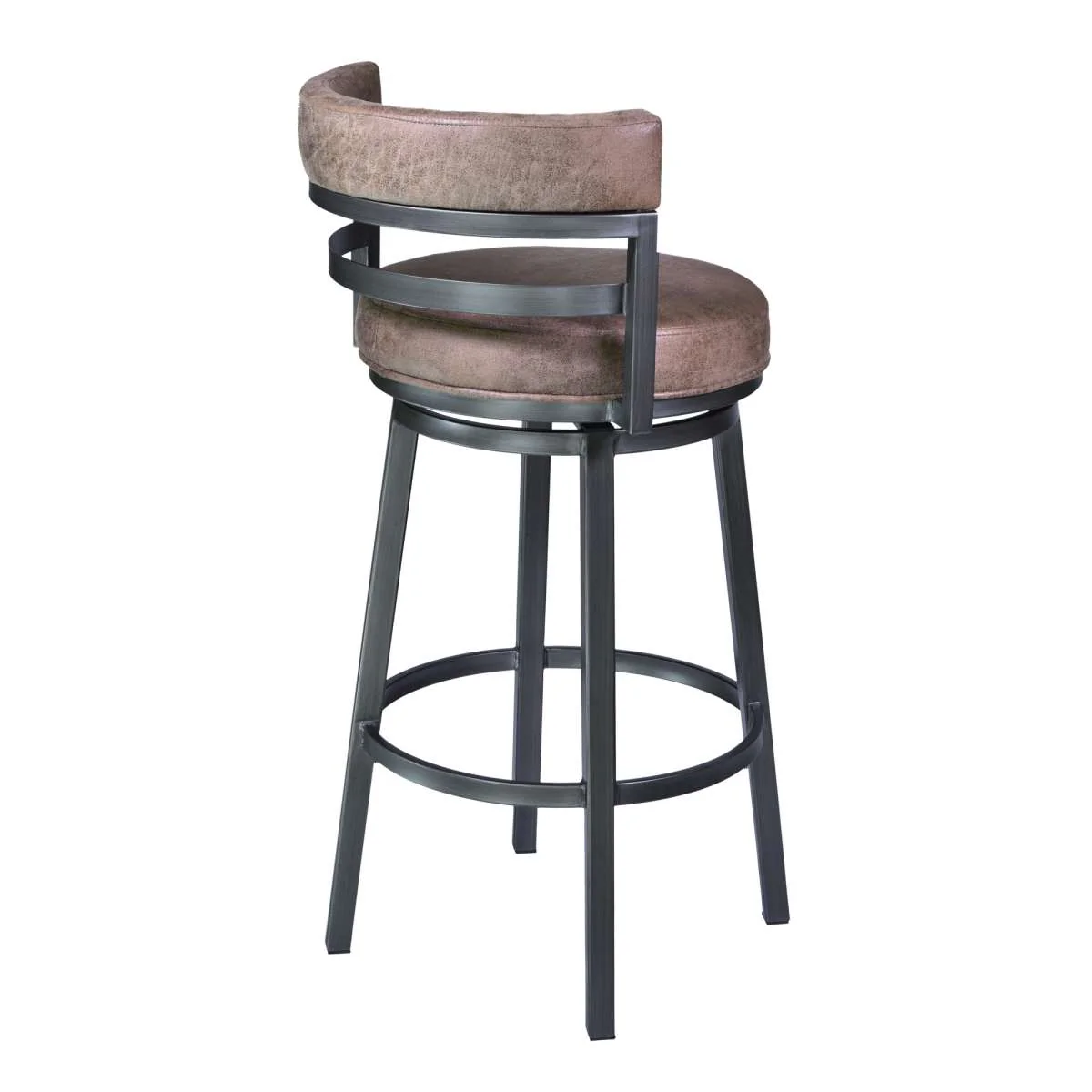 Titana 26" Barstool in Mineral finish with Bandero Tobacco upholstery By Armen Living - Image 2
