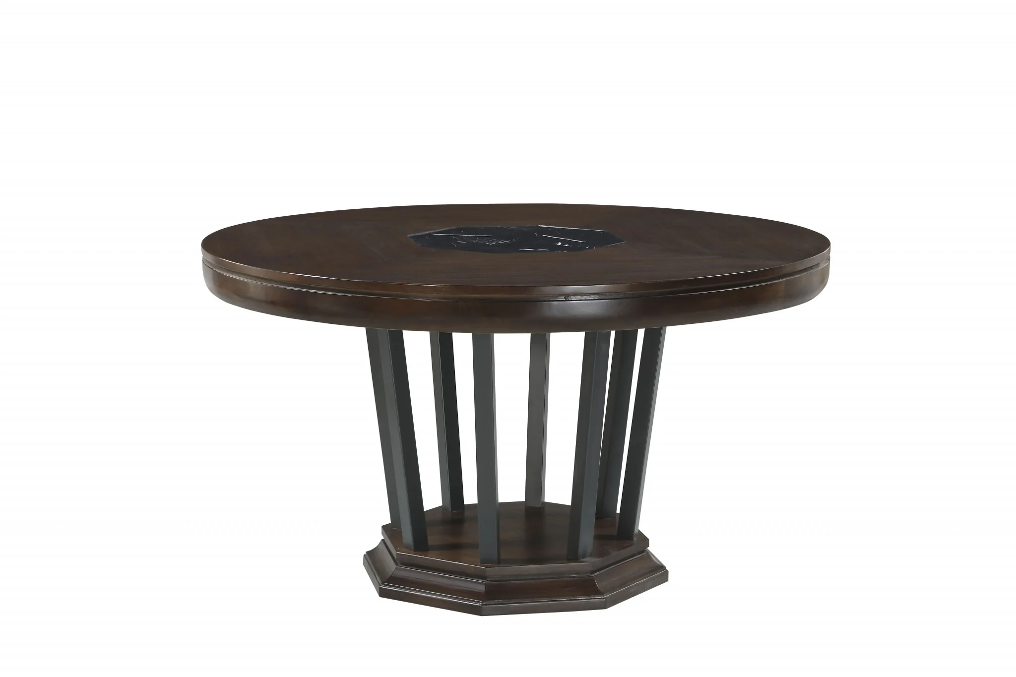 Tobacco Marble Dining Table By Homeroots - Image 2