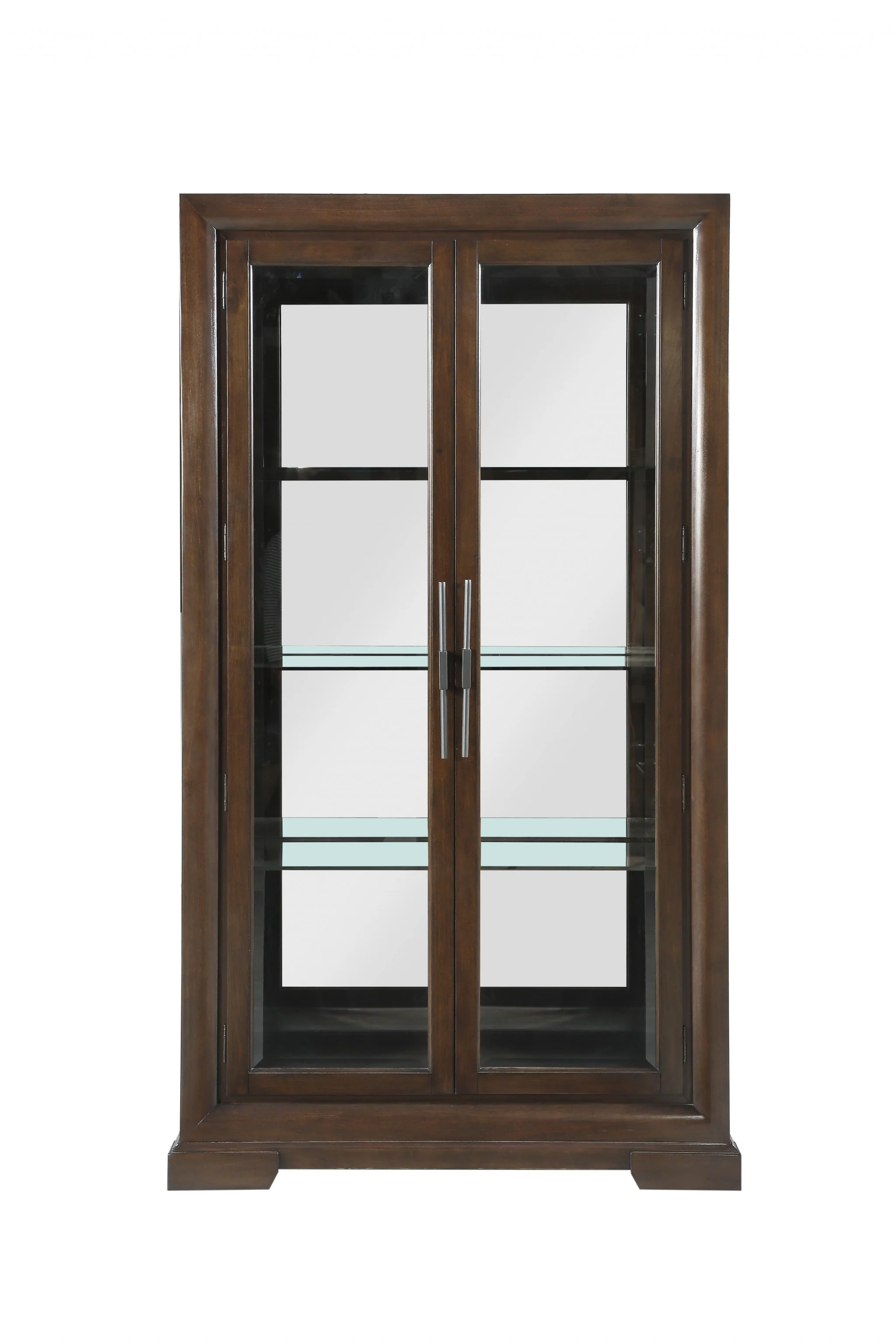 Tobacco Rectangular Display Cabinet By Homeroots - Image 2