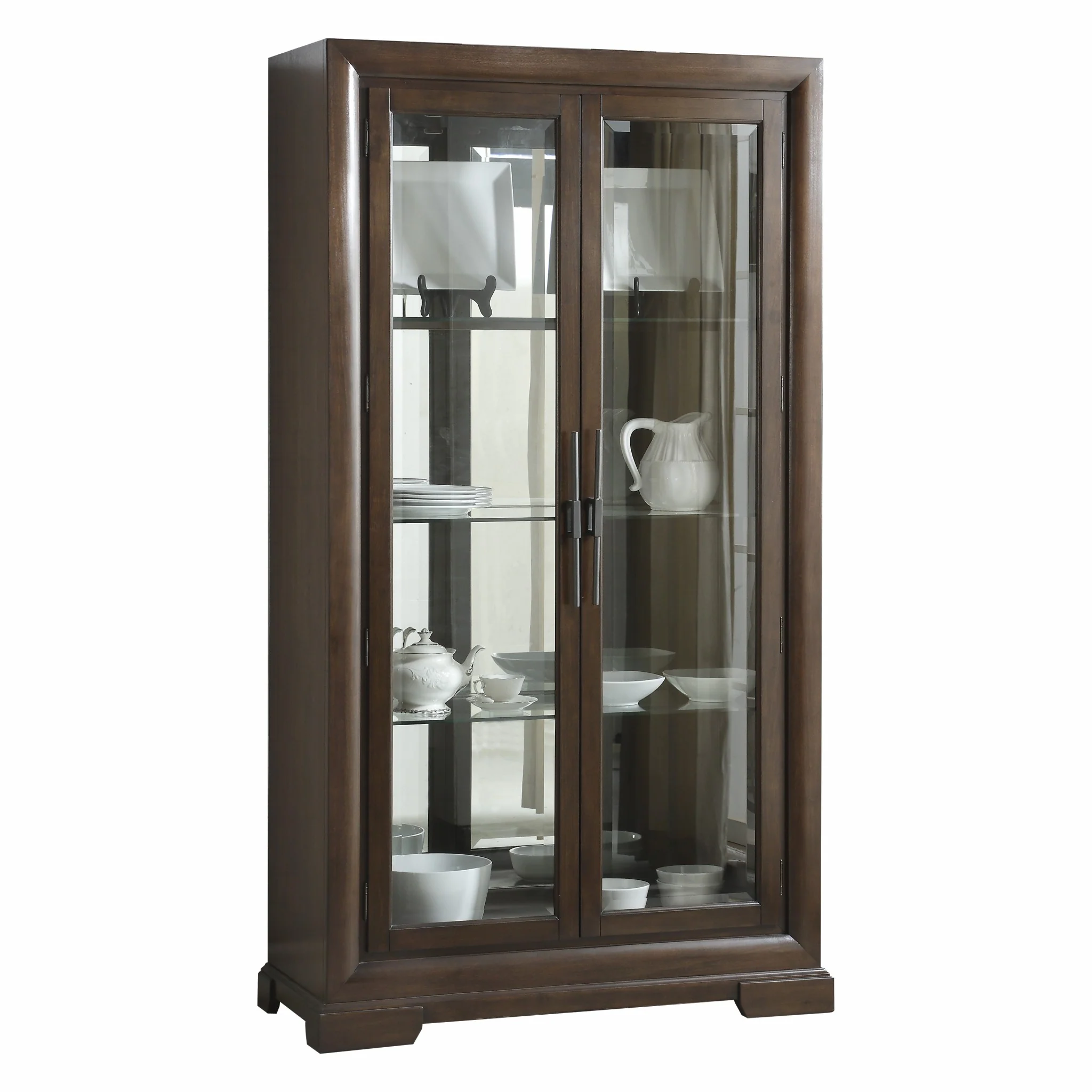 Tobacco Rectangular Display Cabinet By Homeroots - Image 5