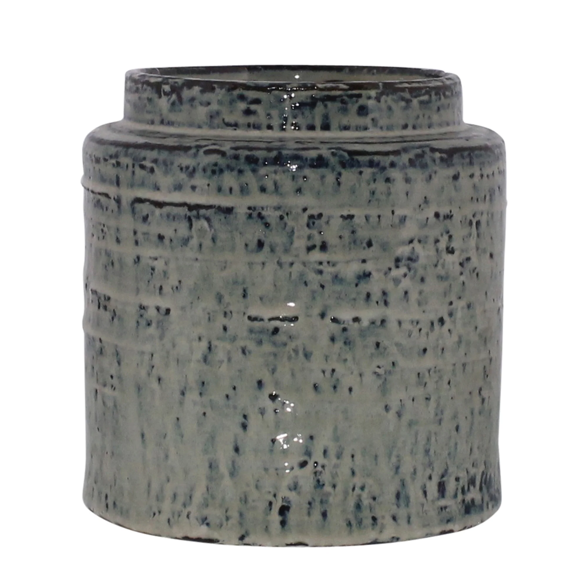 Toku Crock, Ceramic - Indigo Set Of 2 By HomArt - Image 2