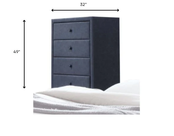 Tone Gray Contemporary Chest By Homeroots - Image 4