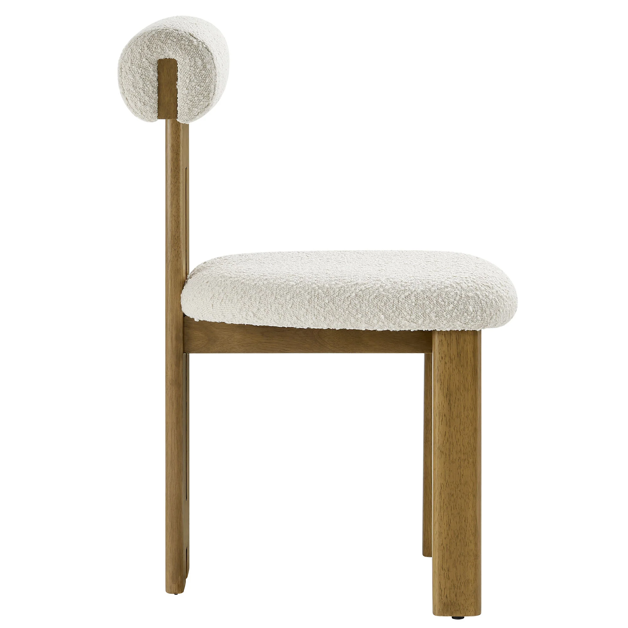 Torian Boucle Fabric Dining Chair Set of 2 by Modway - Image 4