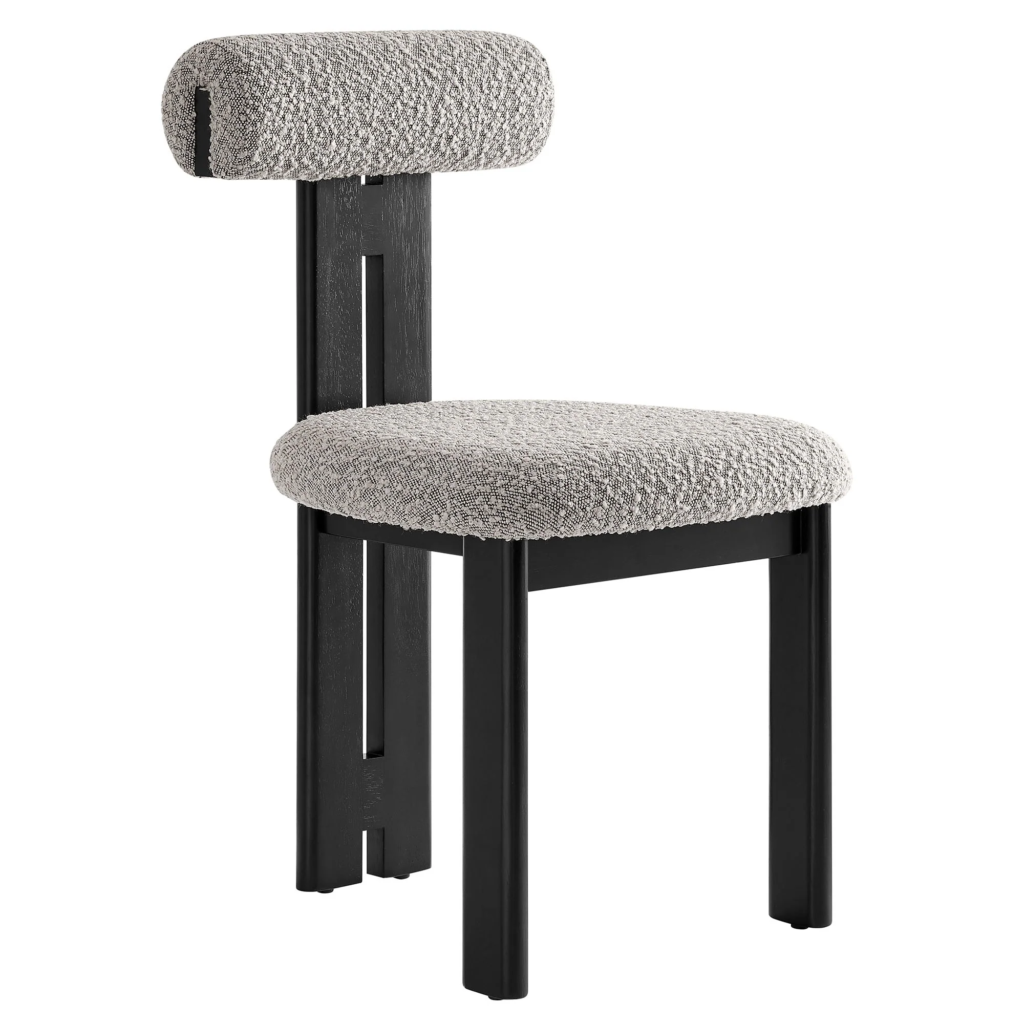 Torian Boucle Fabric Dining Chair Set of 2 by Modway - Image 42