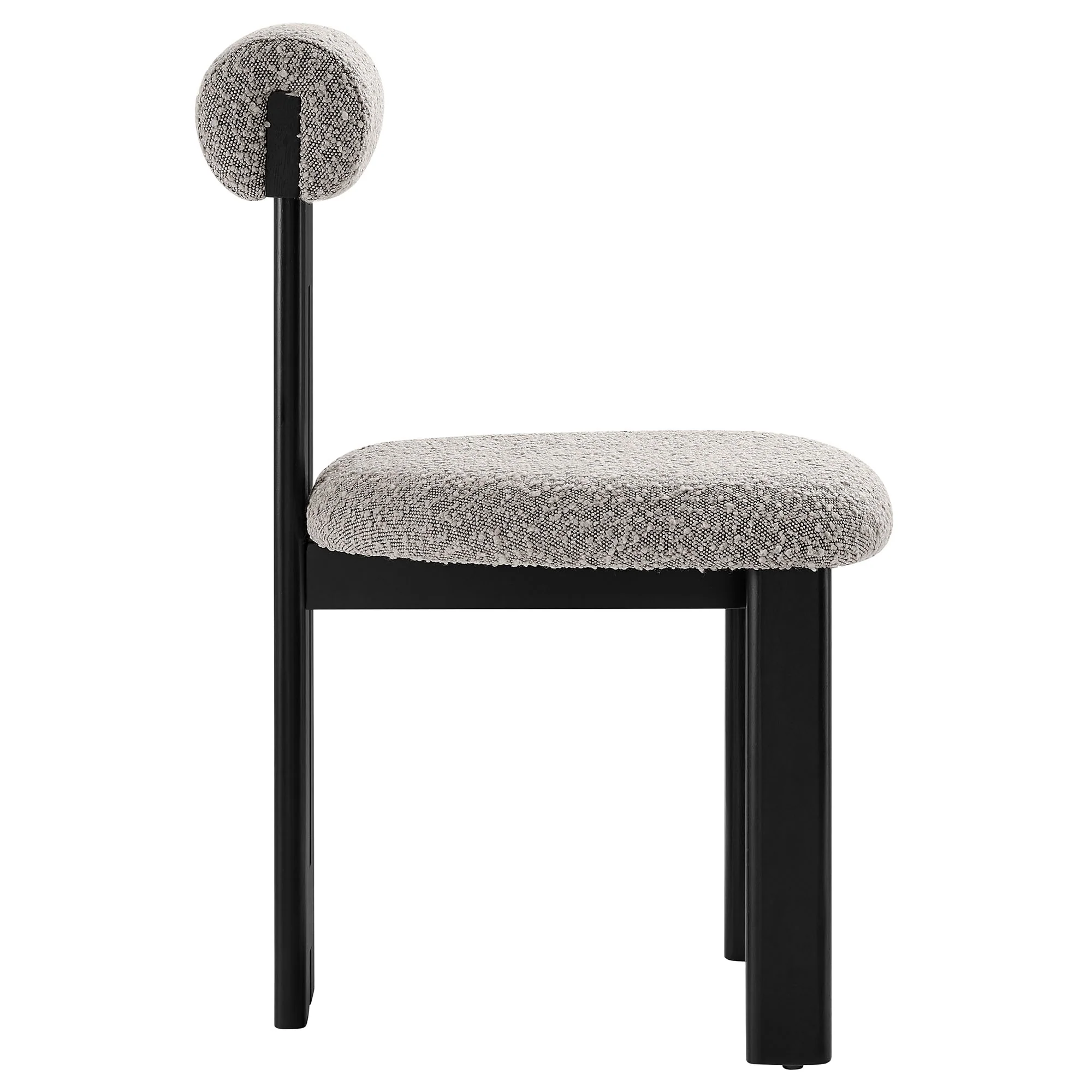 Torian Boucle Fabric Dining Chair Set of 2 by Modway - Image 43