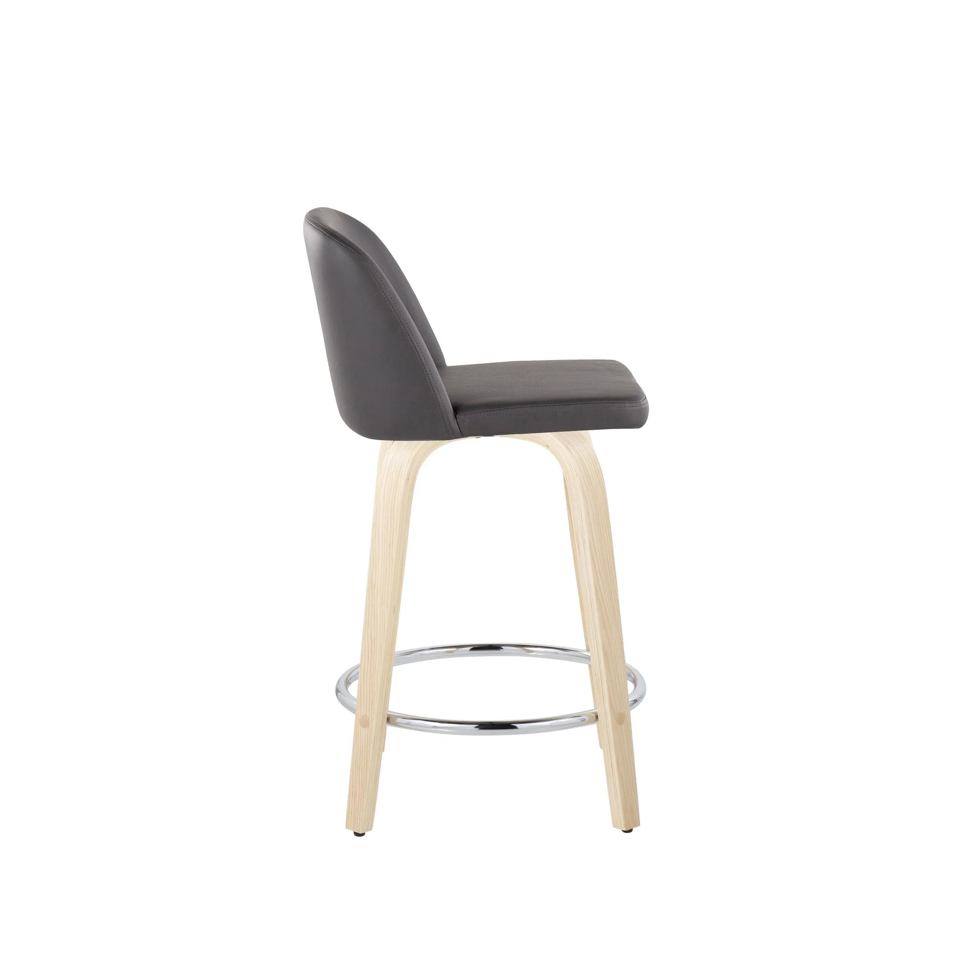 Toriano 24" Fixed Height Counter Stool - Set of 2 Cream By LumiSource - B24-TRNOPU-GRTZR2 NACR2 - Image 12