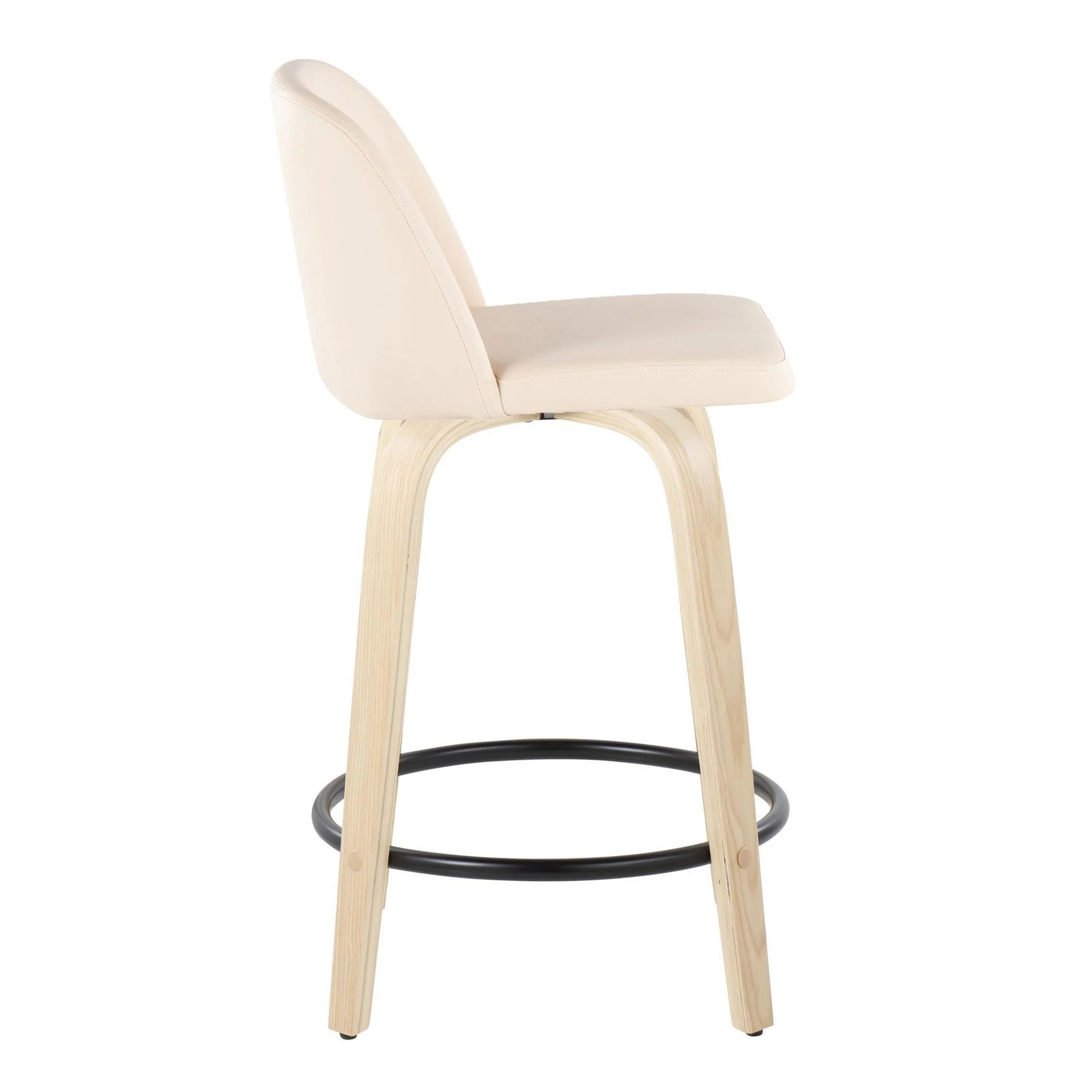 Toriano 24" Fixed Height Counter Stool - Set of 2 Brown By LumiSource - Image 10