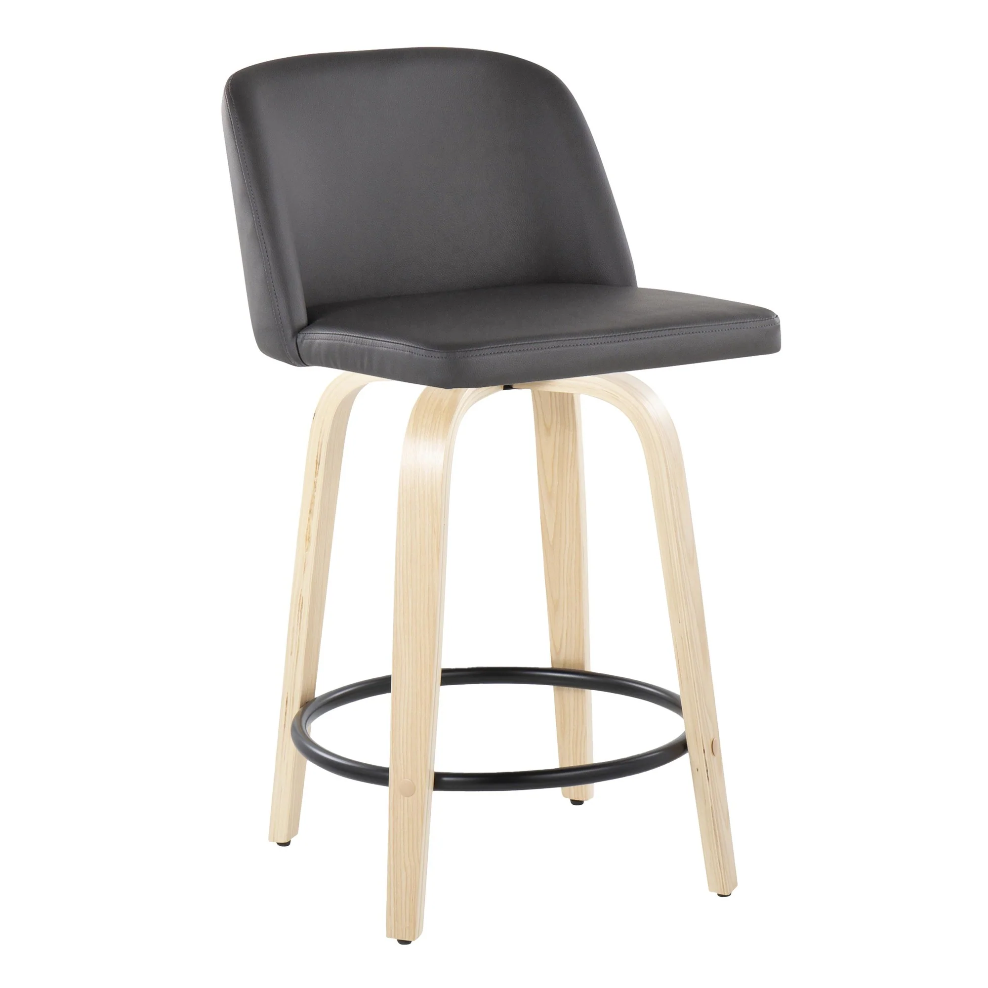 Toriano 24" Fixed Height Counter Stool - Set of 2 Brown By LumiSource - Image 13