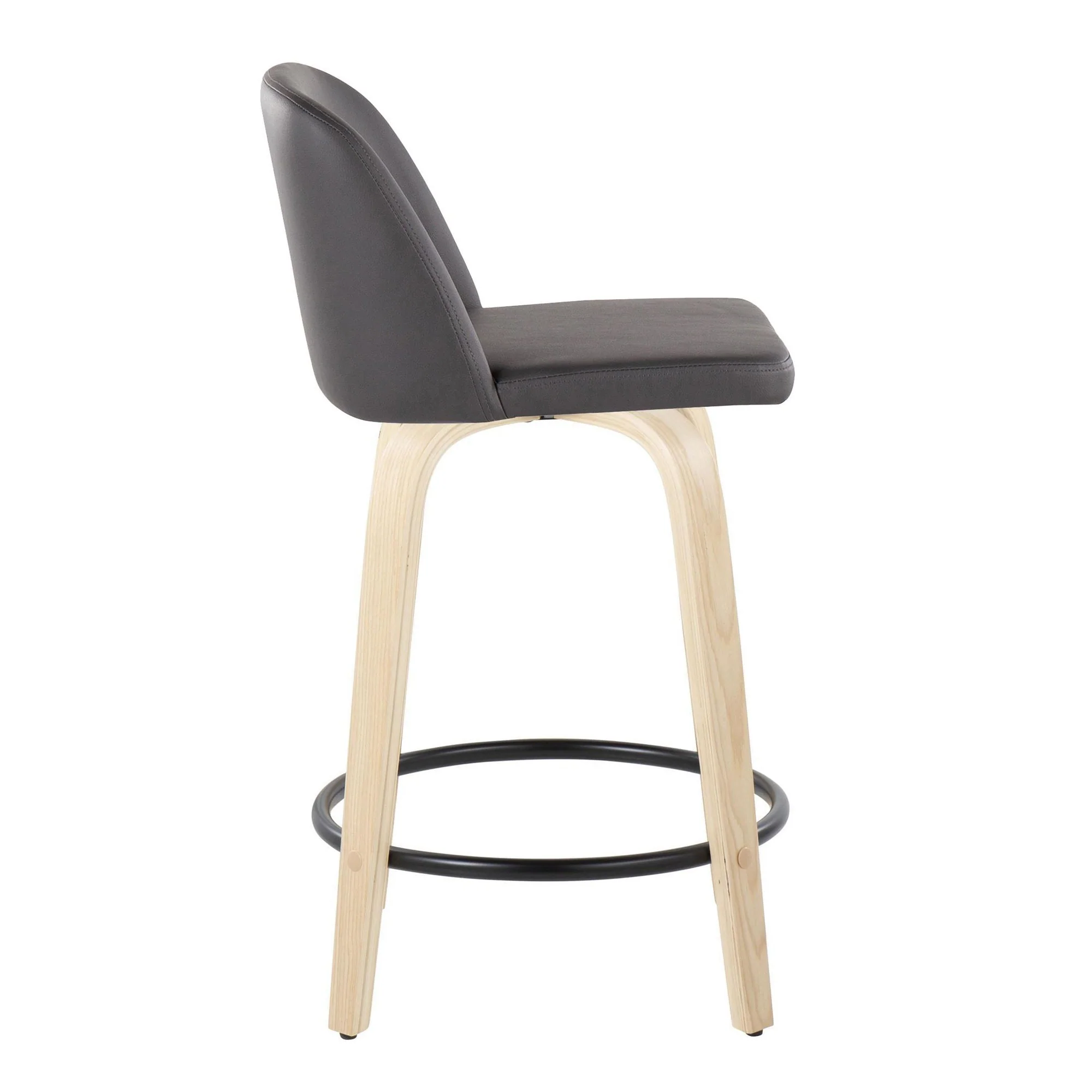 Toriano 24" Fixed Height Counter Stool - Set of 2 Brown By LumiSource - Image 15
