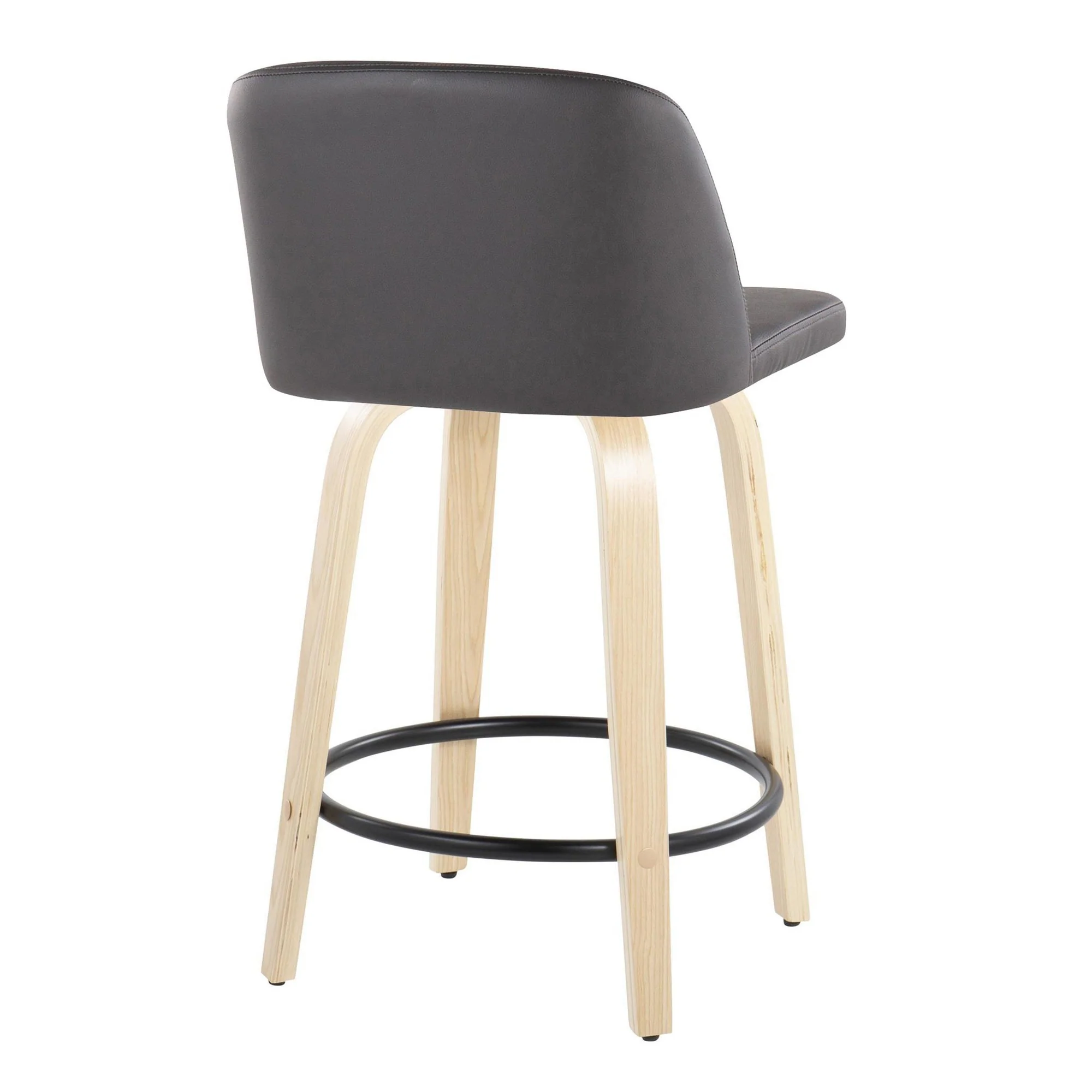 Toriano 24" Fixed Height Counter Stool - Set of 2 Brown By LumiSource - Image 16
